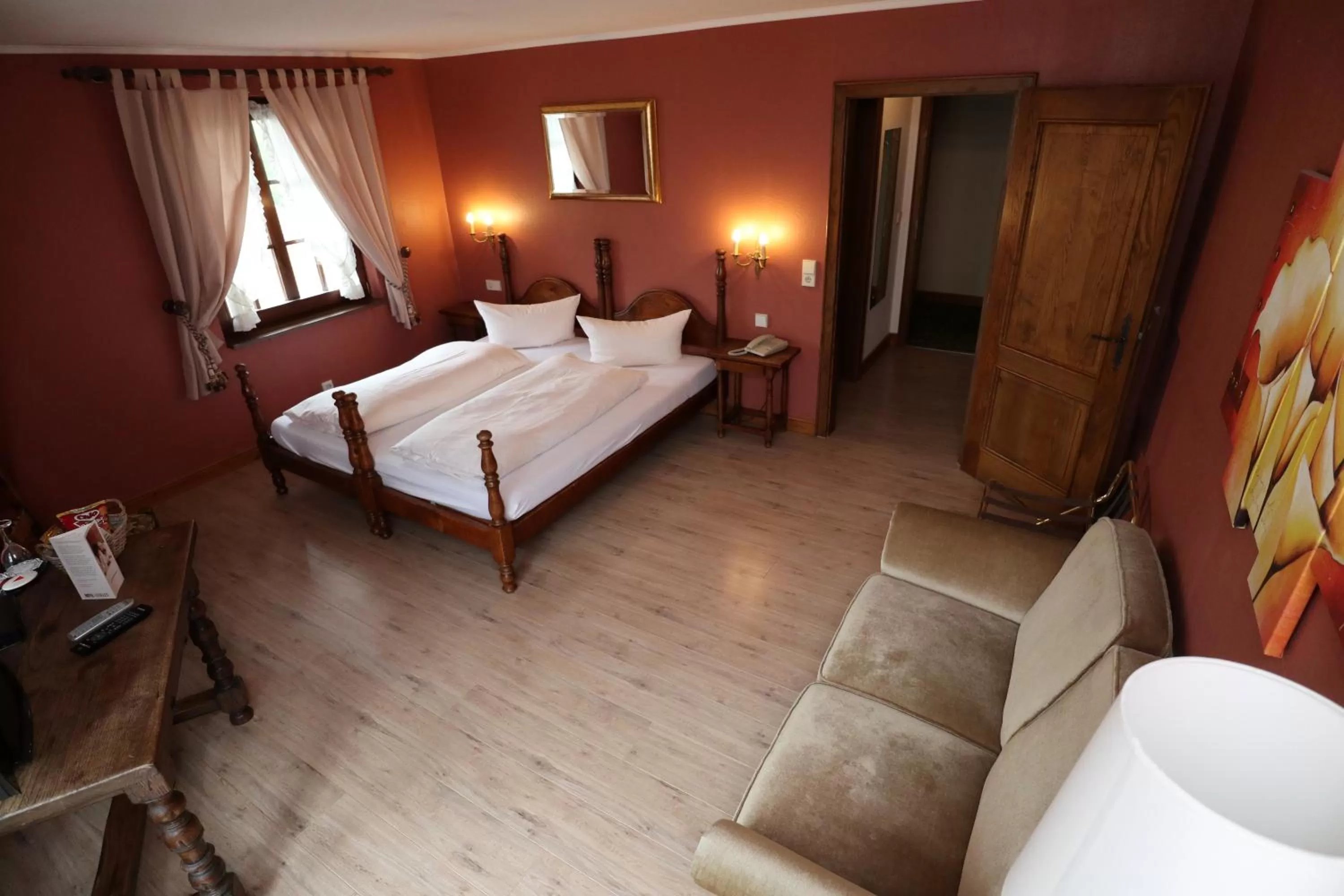 Bed in Schwarzwaldhotel Stollen