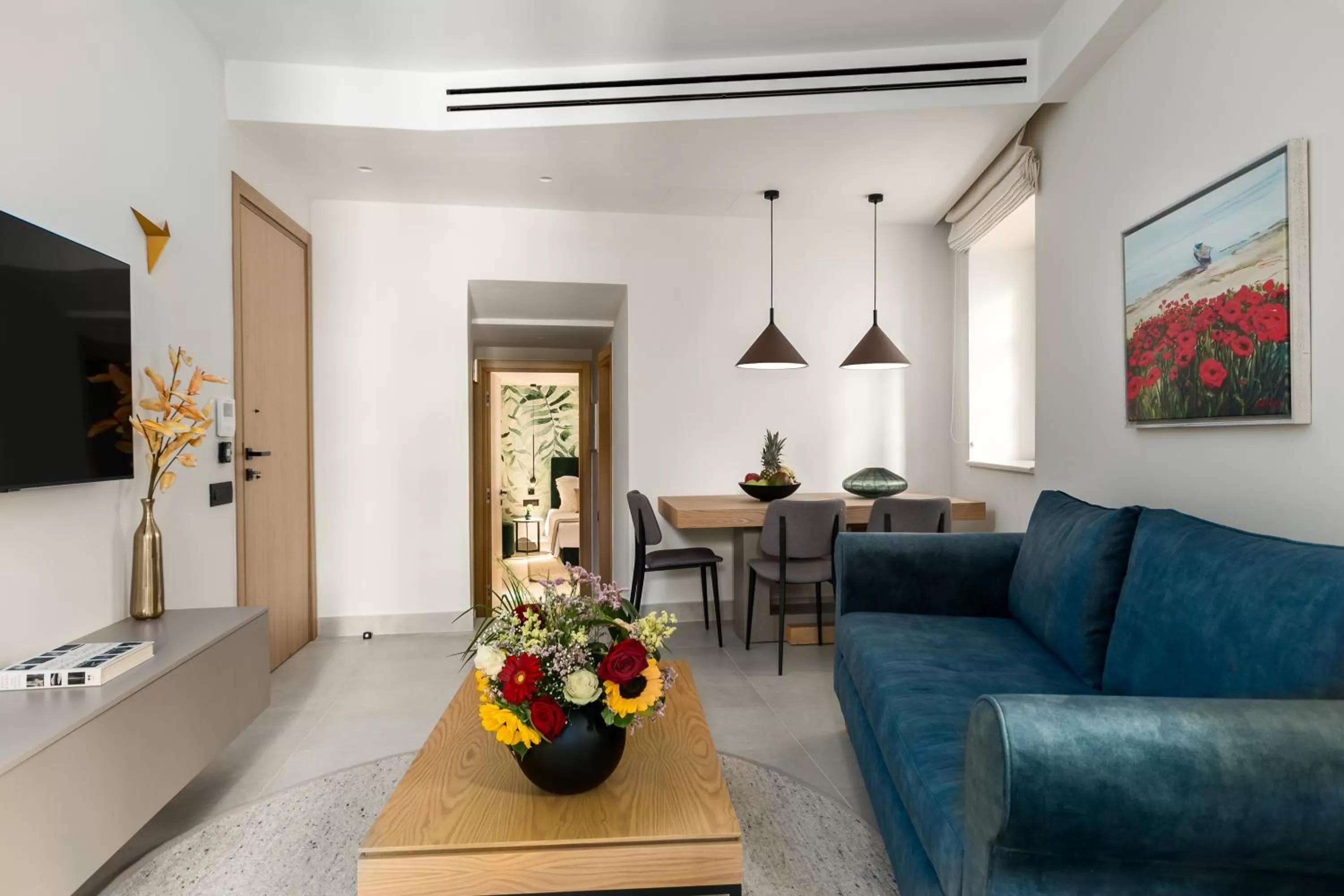 Living room in New York Luxury Suites