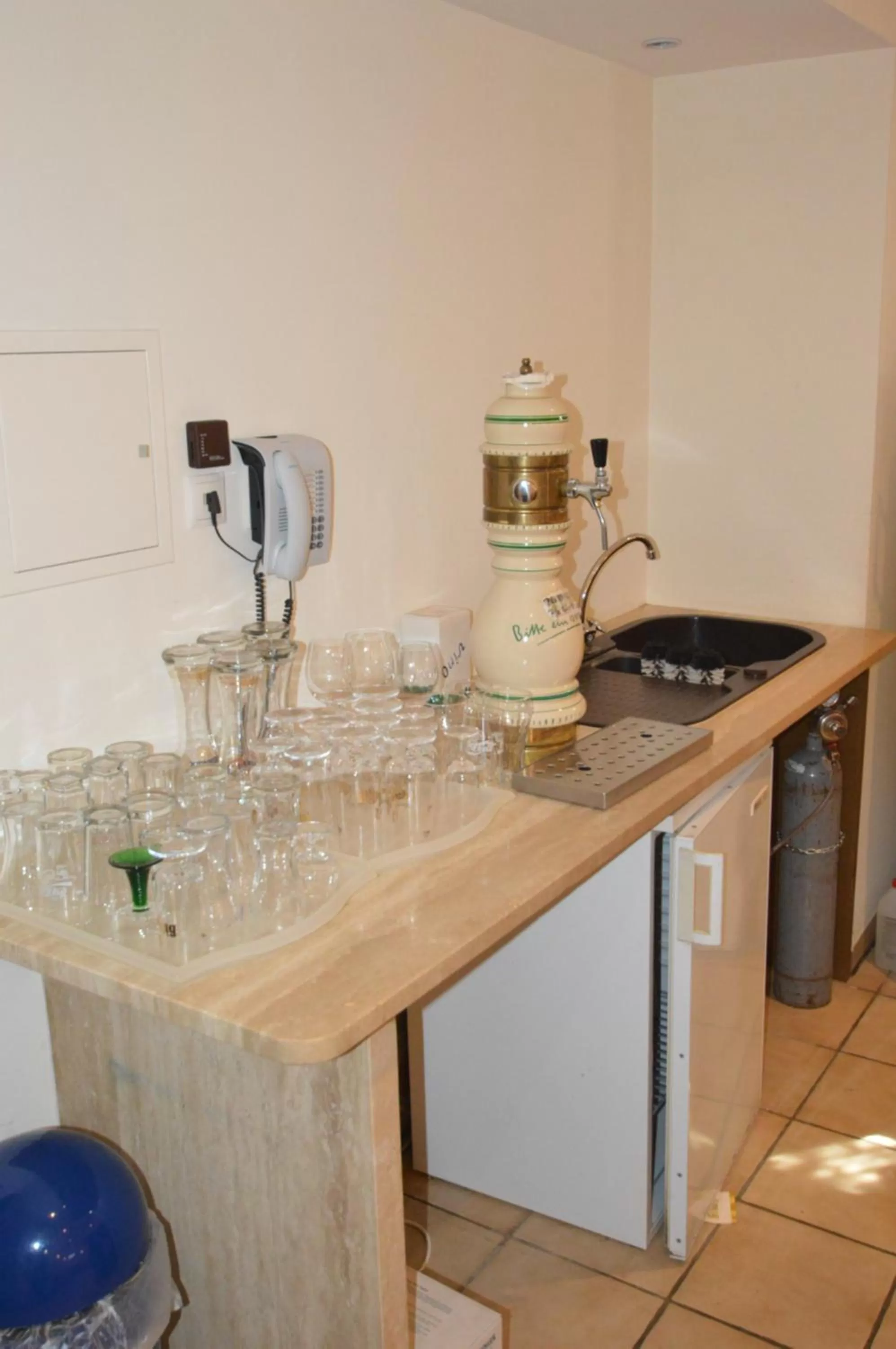 Lounge or bar, Kitchen/Kitchenette in Aktivhotel Alter Kaiser