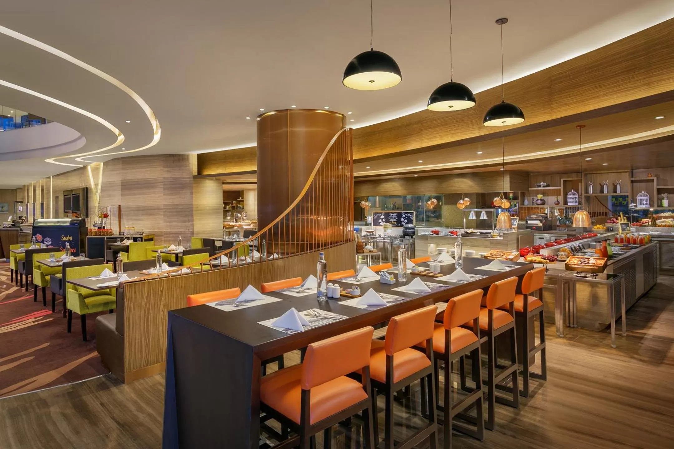 Restaurant/places to eat in Novotel Ahmedabad
