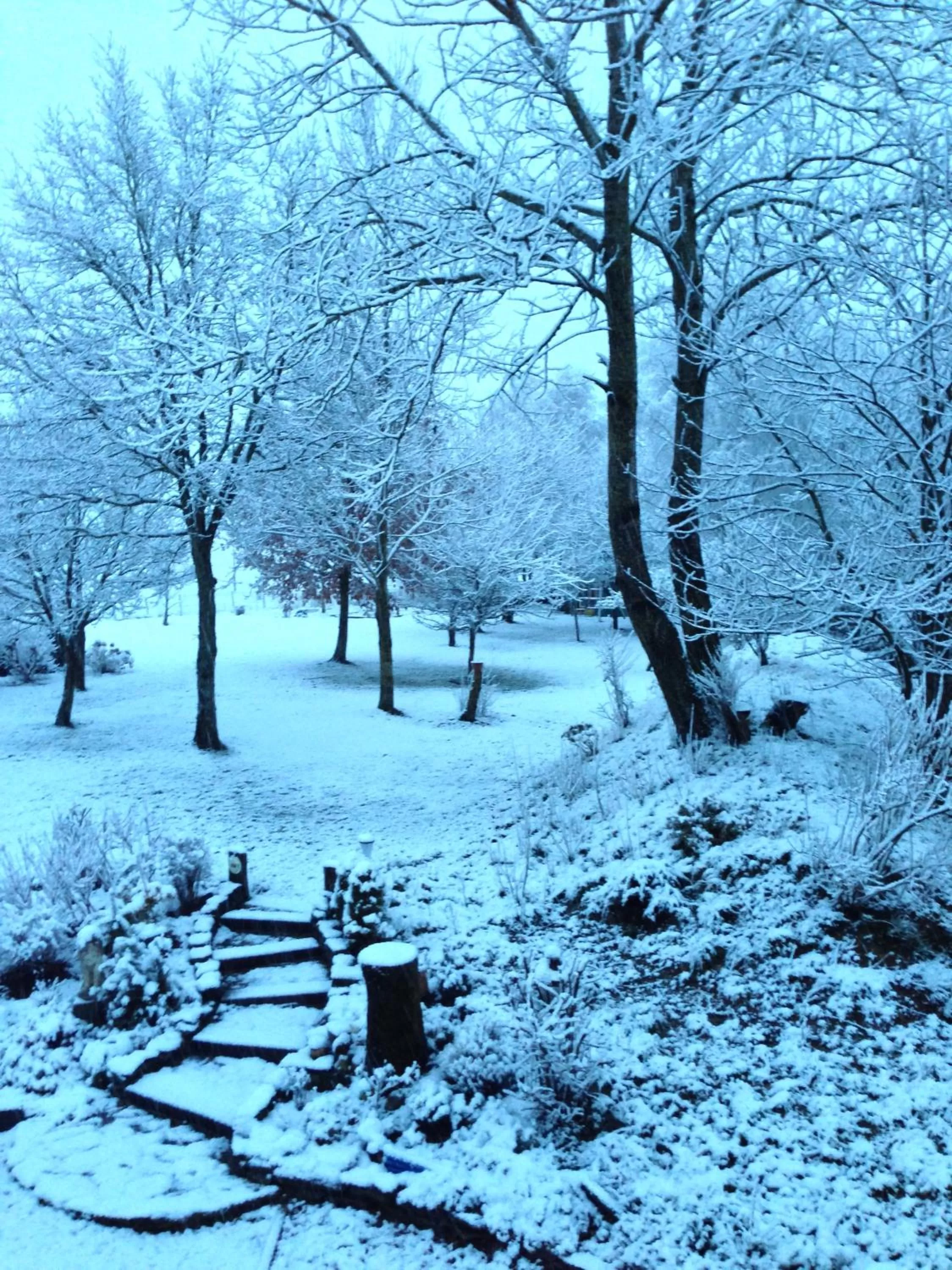 View (from property/room), Winter in B&B La Niouche