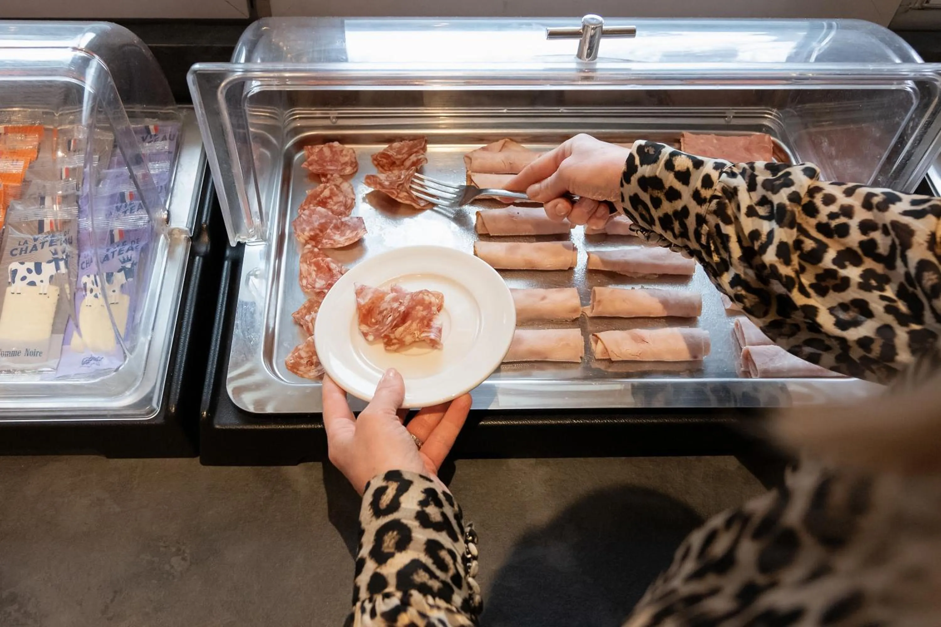 Buffet breakfast in Nemea Appart Hotel Le Lido Cagnes sur Mer