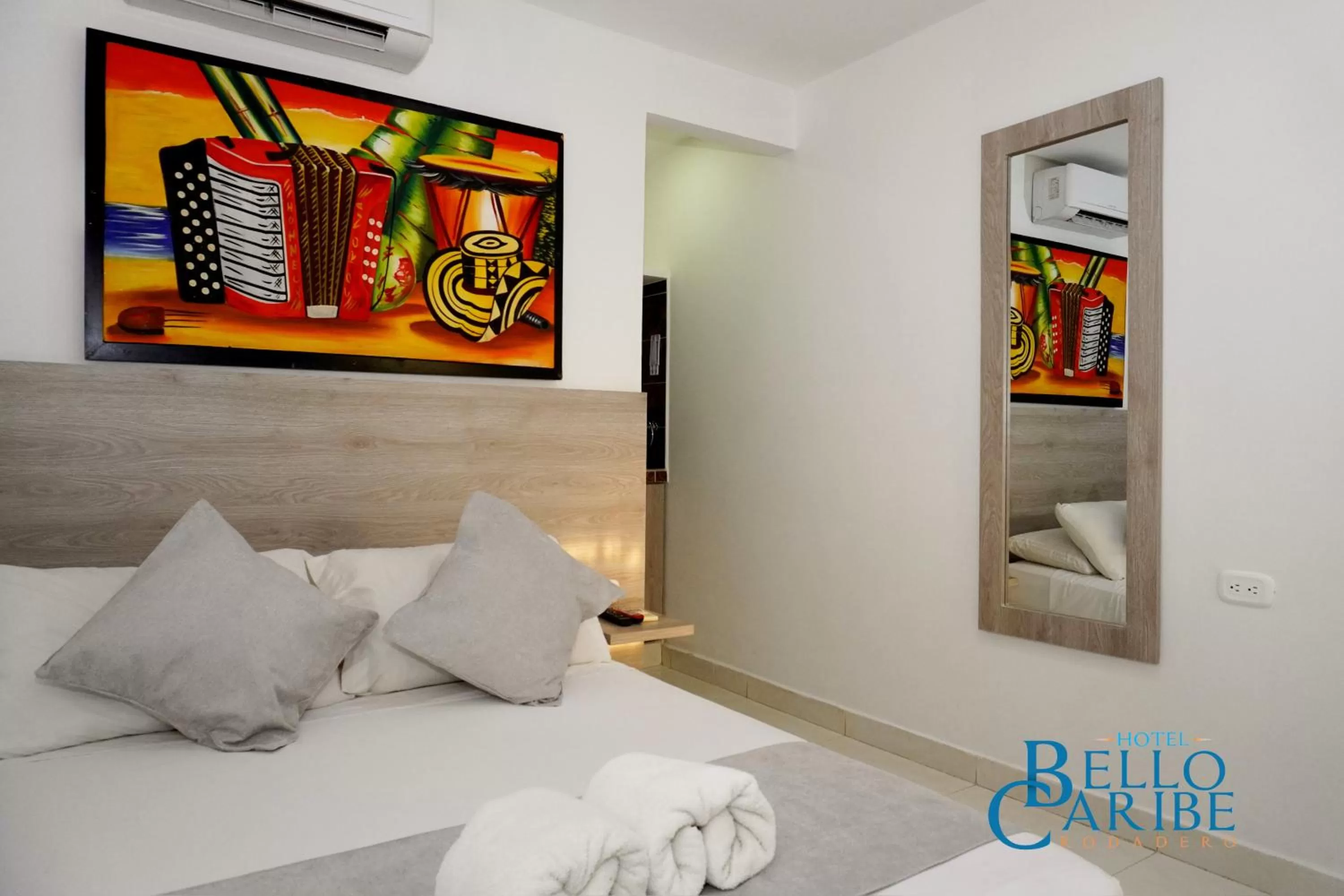 Bed in Hotel Bello Caribe