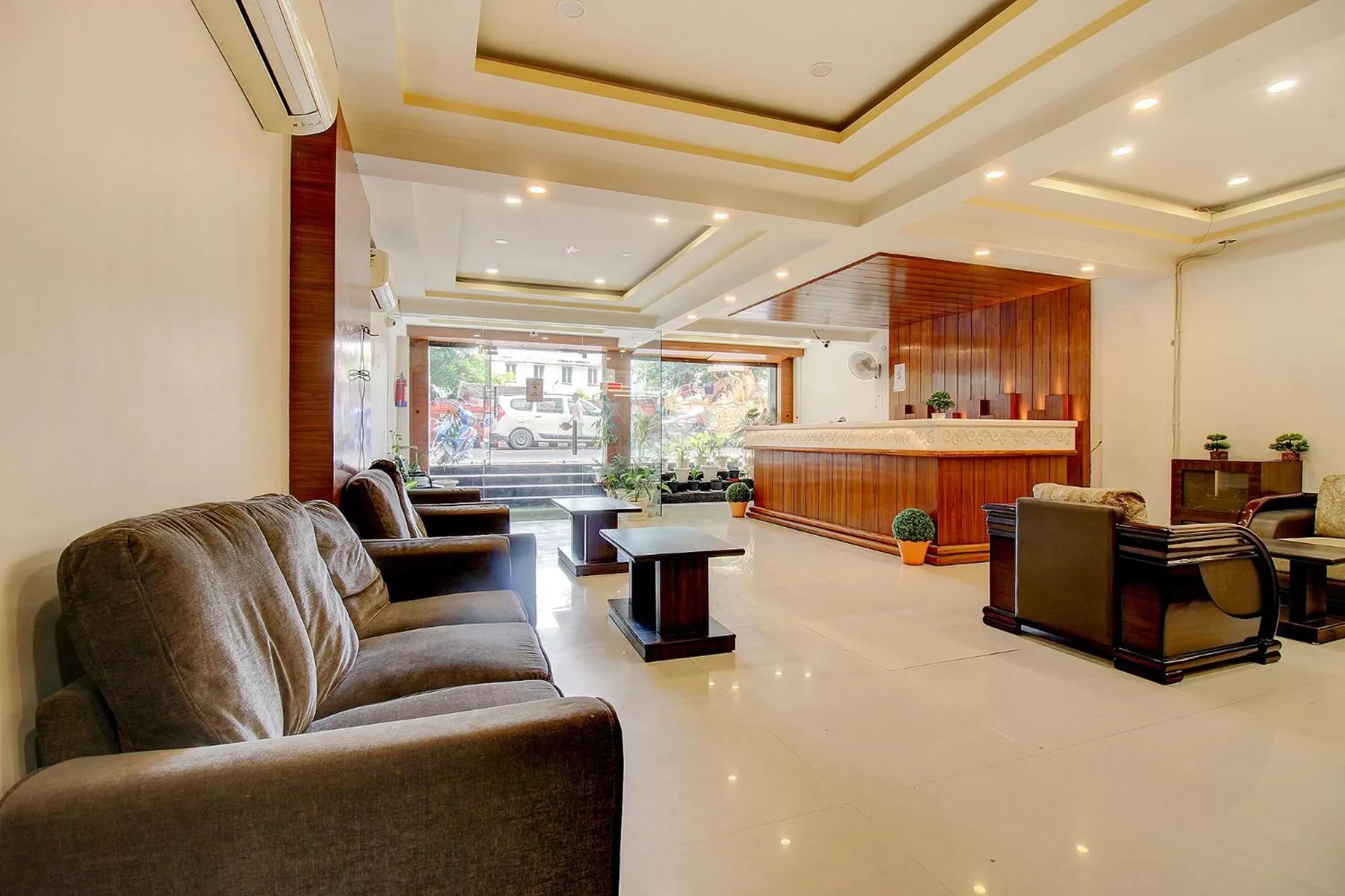 Seating area in FabHotel PS Grand