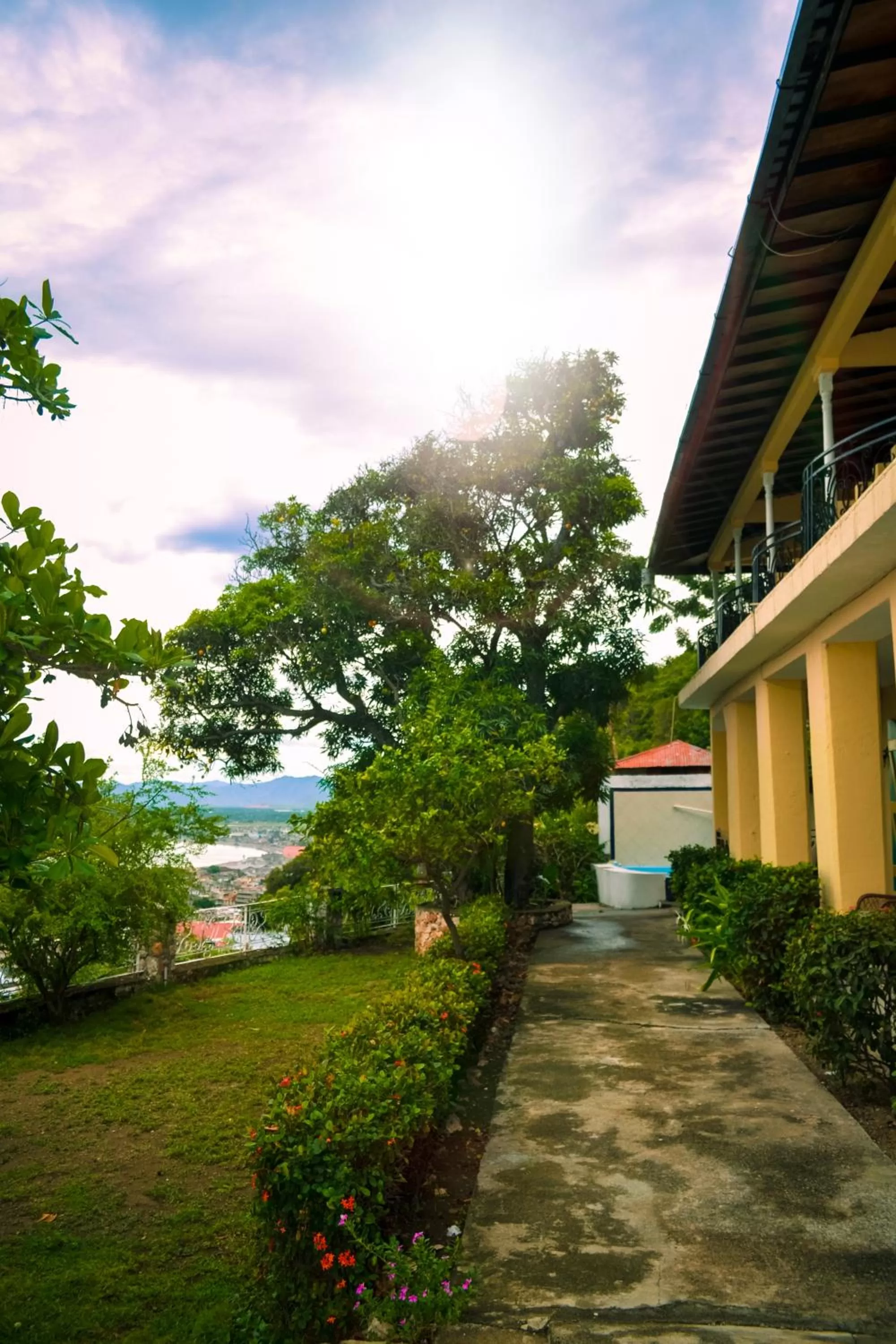 Garden view in Habitation Des Lauriers