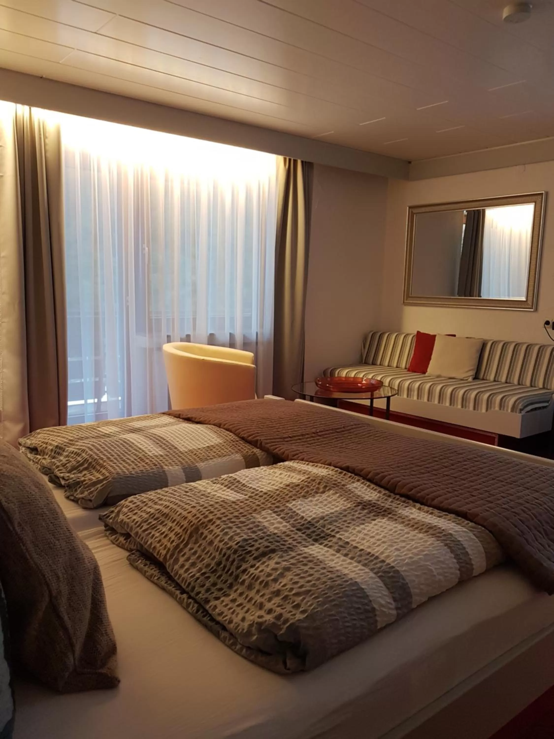 Balcony/Terrace, Bed in Hotel Restaurant Kniebishöhe