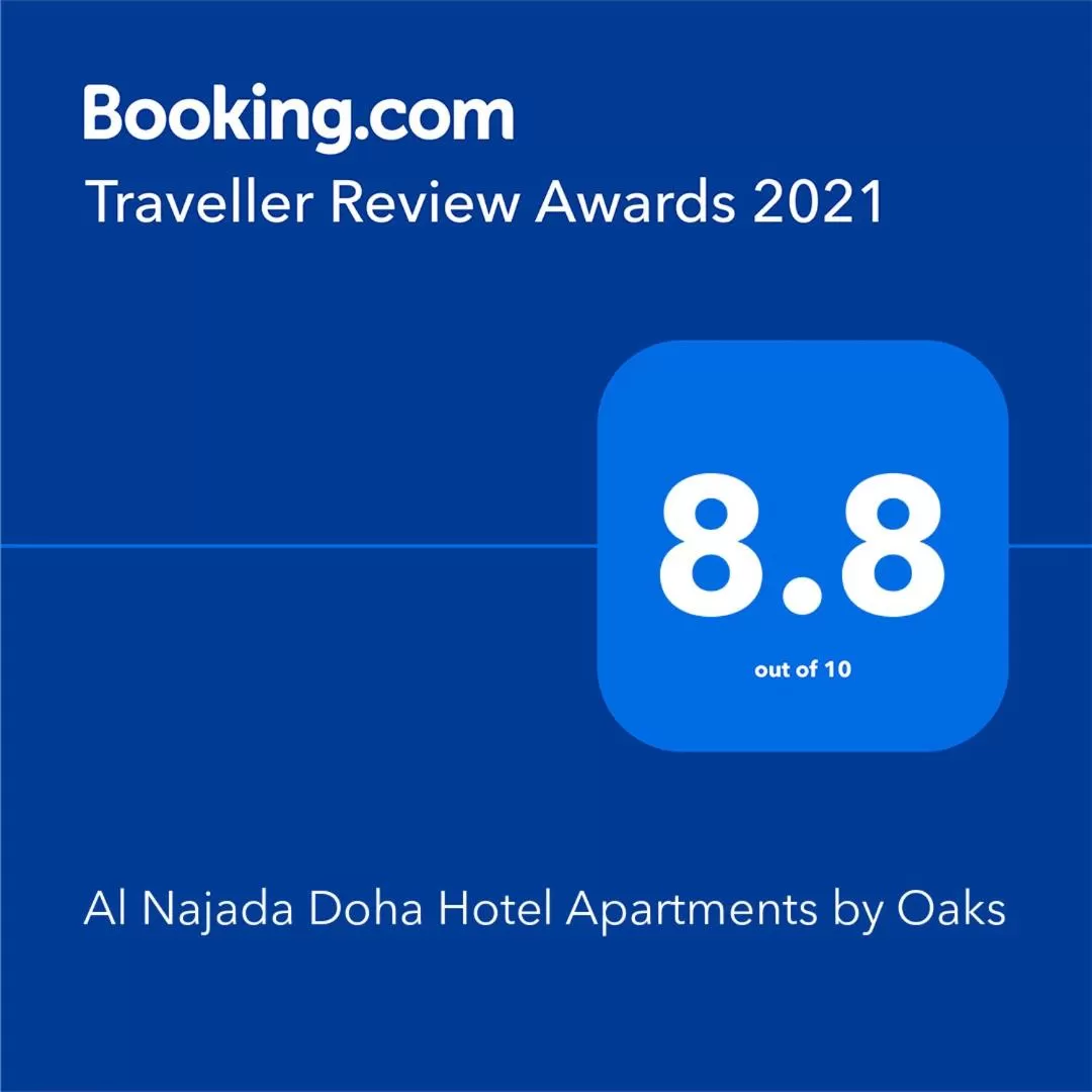 Certificate/Award in Al Najada Doha Hotel Apartments by Oaks