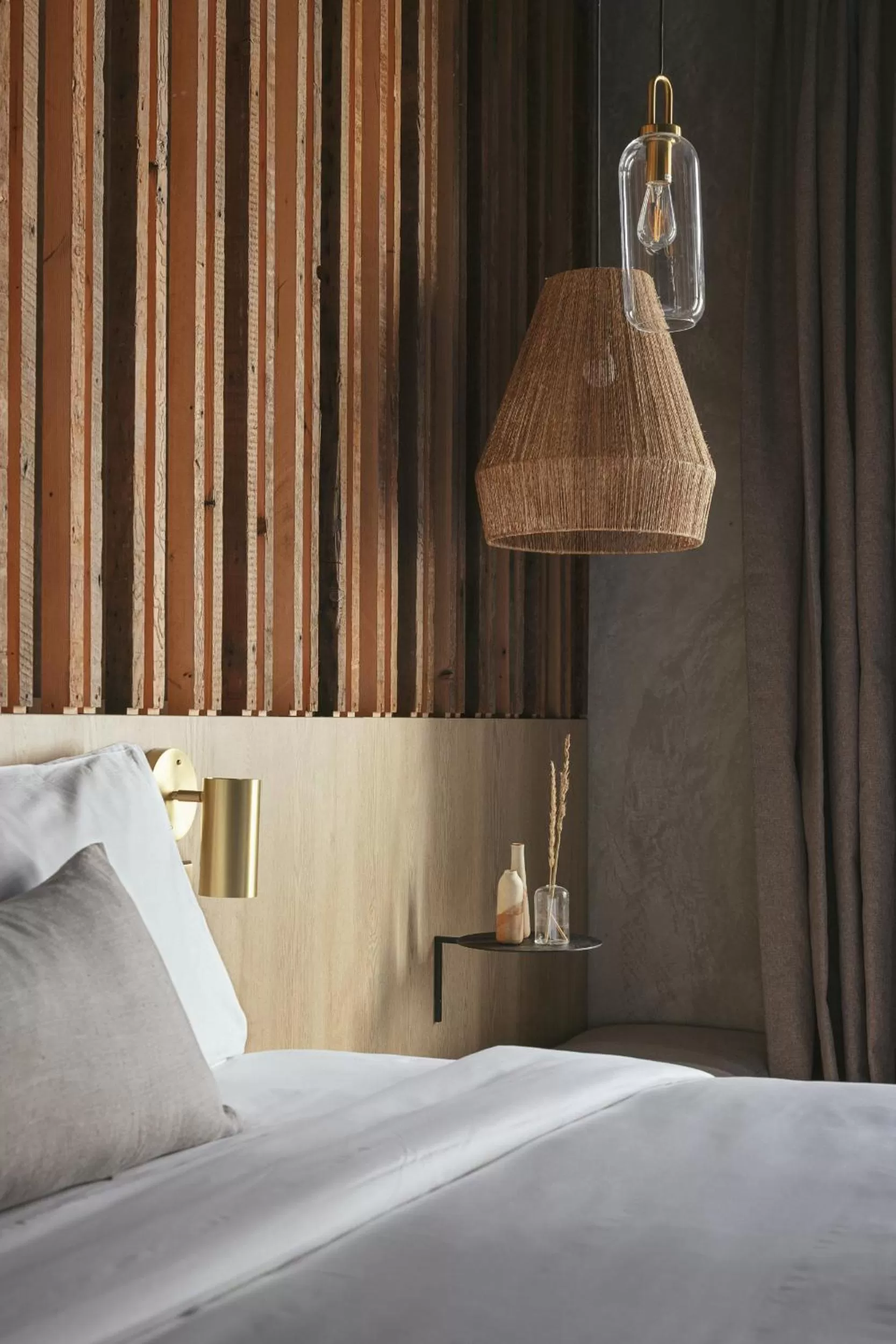 Decorative detail, Bed in Drift Santa Barbara, a Member of Design Hotels