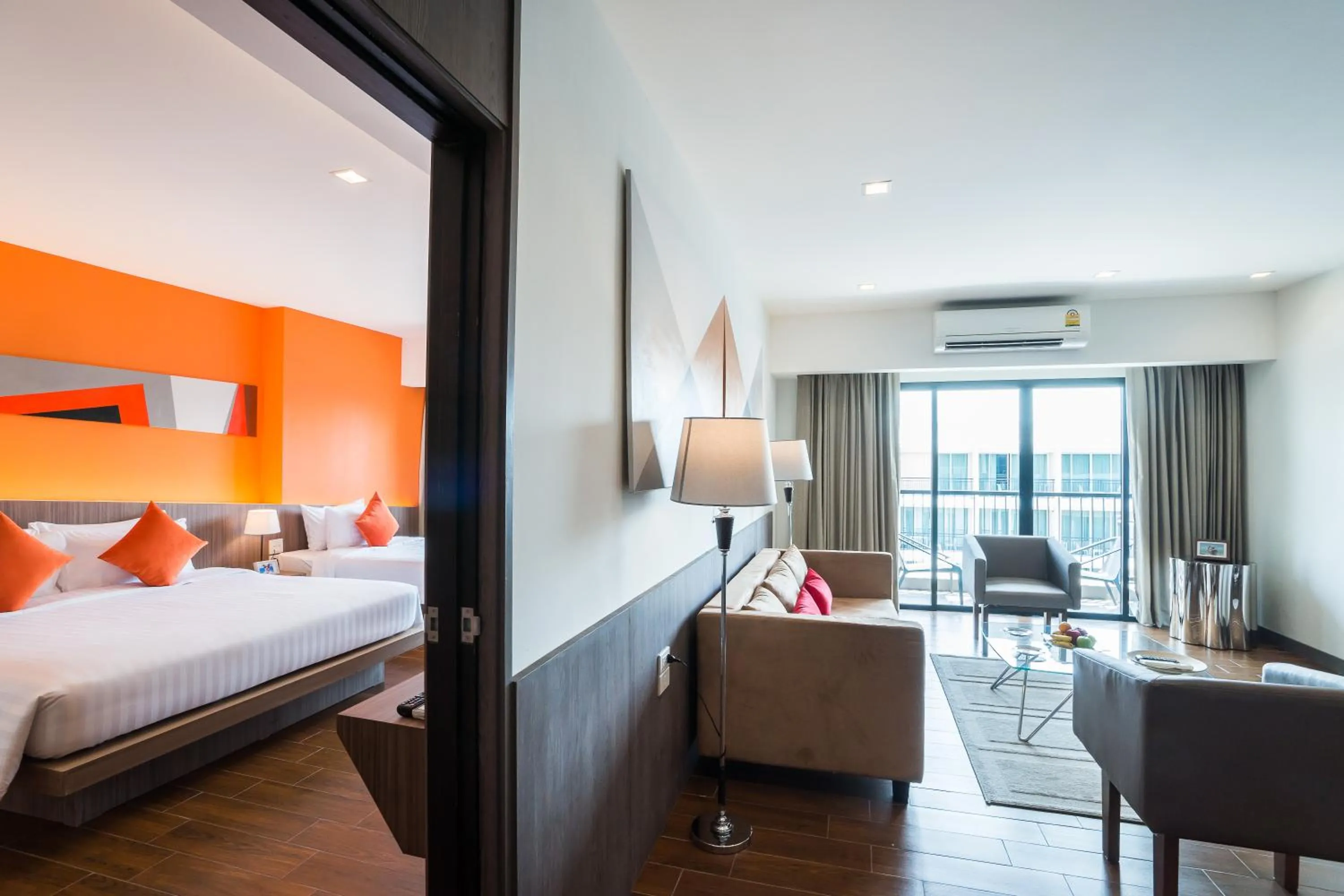 Bed in J Inspired Hotel Pattaya