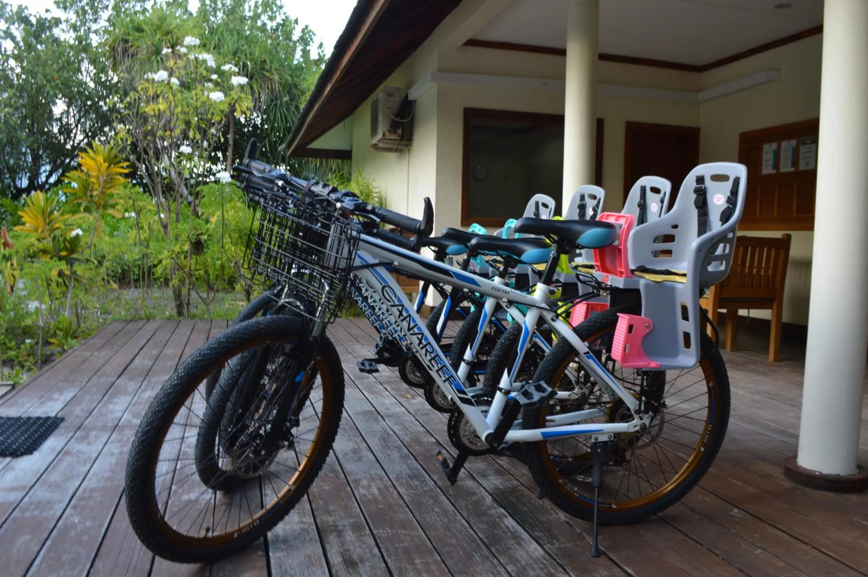 Cycling in Canareef Resort Maldives
