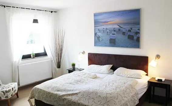 Bed in Hotel Seemöwe
