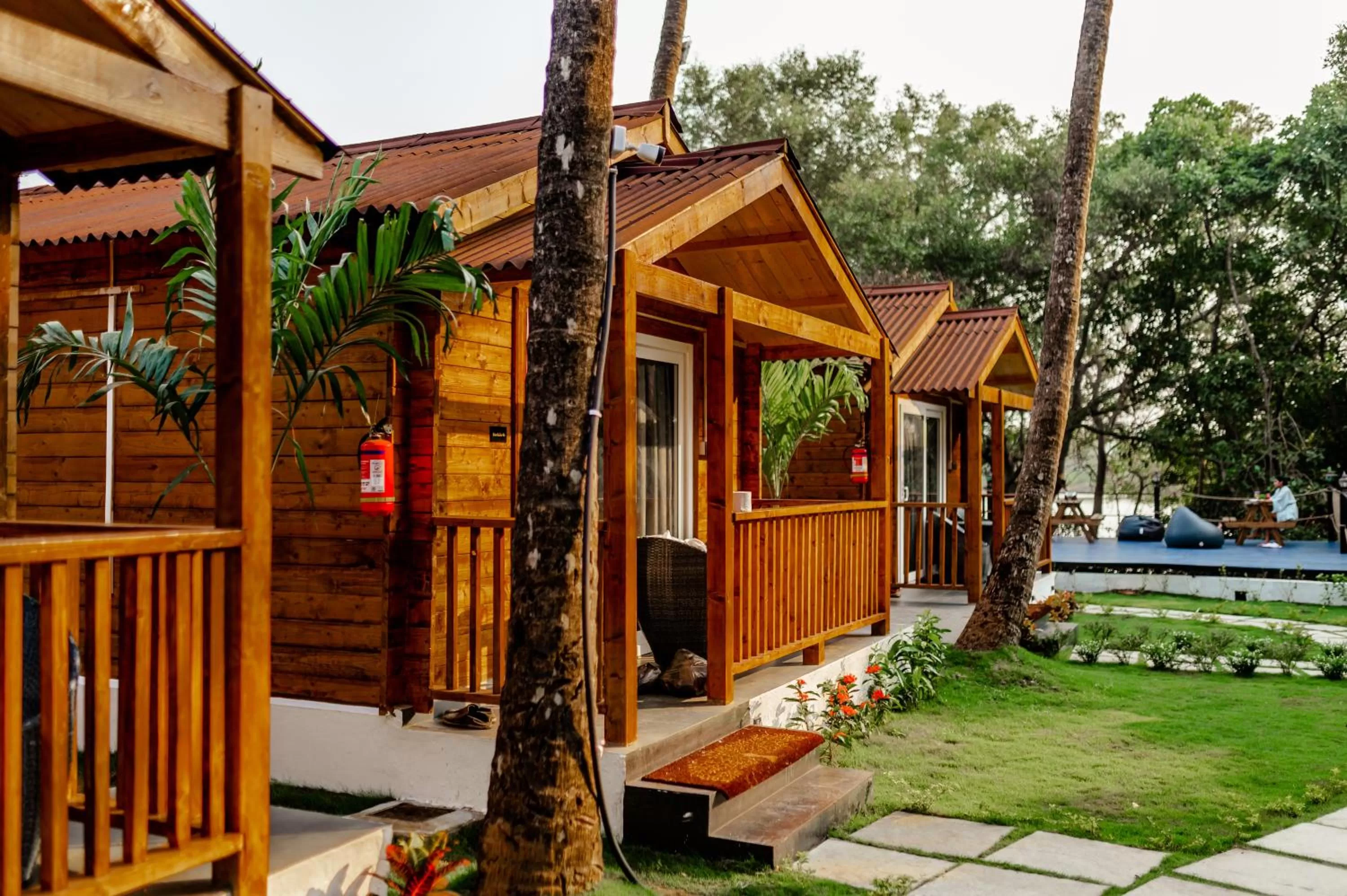 View (from property/room), Property Building in Tranquill Riverside Luxury Cottages With Bathtub, Candolim