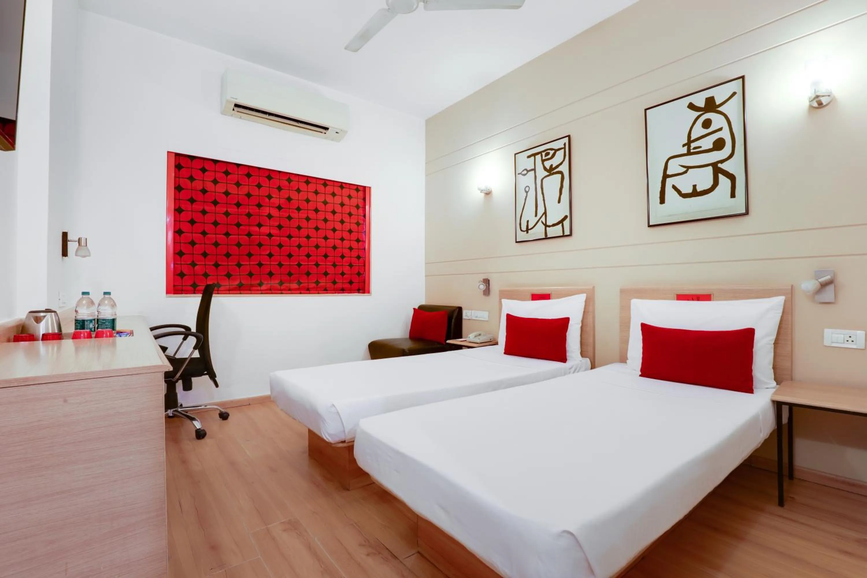 Bedroom, Bed in Red Fox by Lemon Tree Hotels, East Delhi
