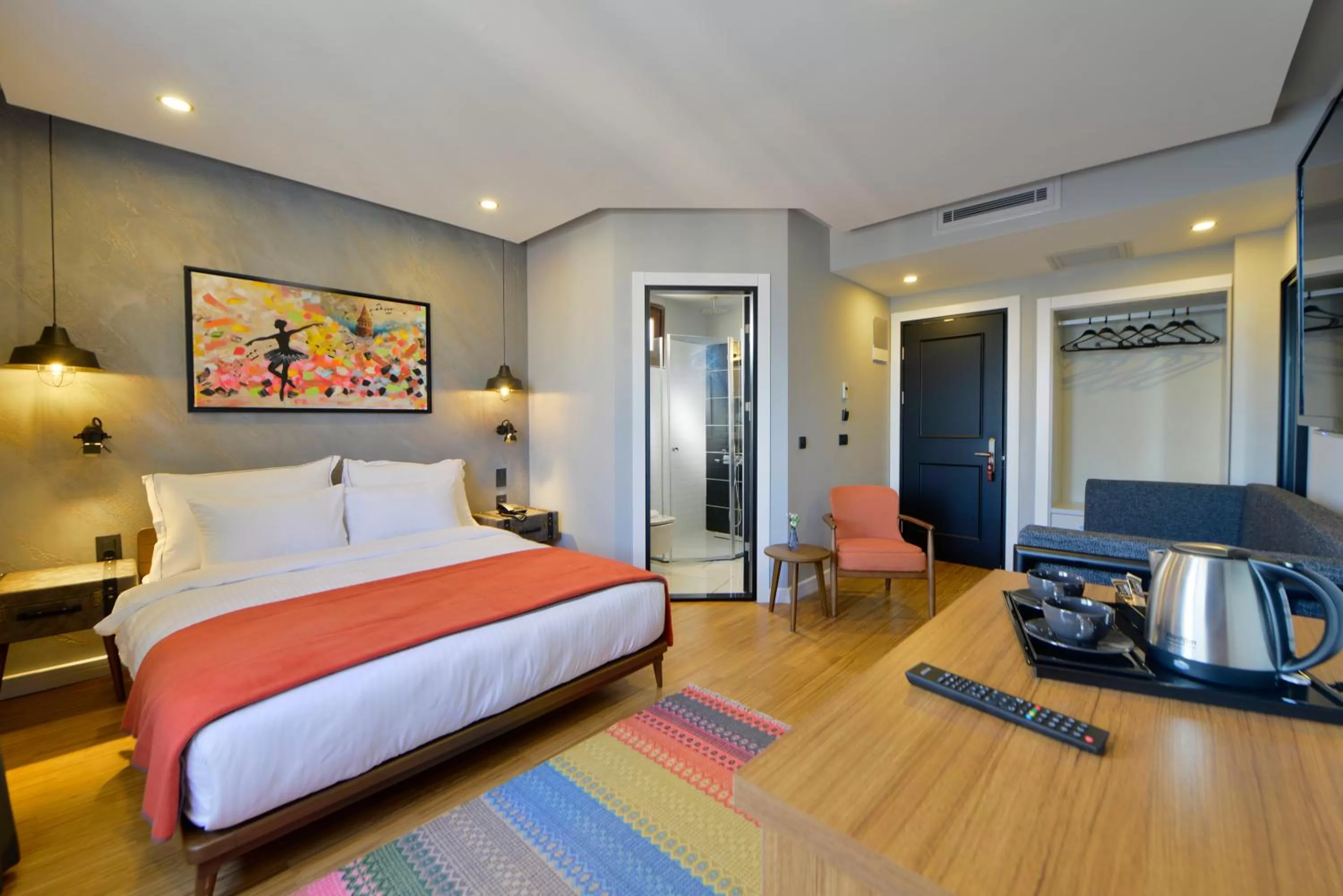 Shower, Bed in Hotel Poem