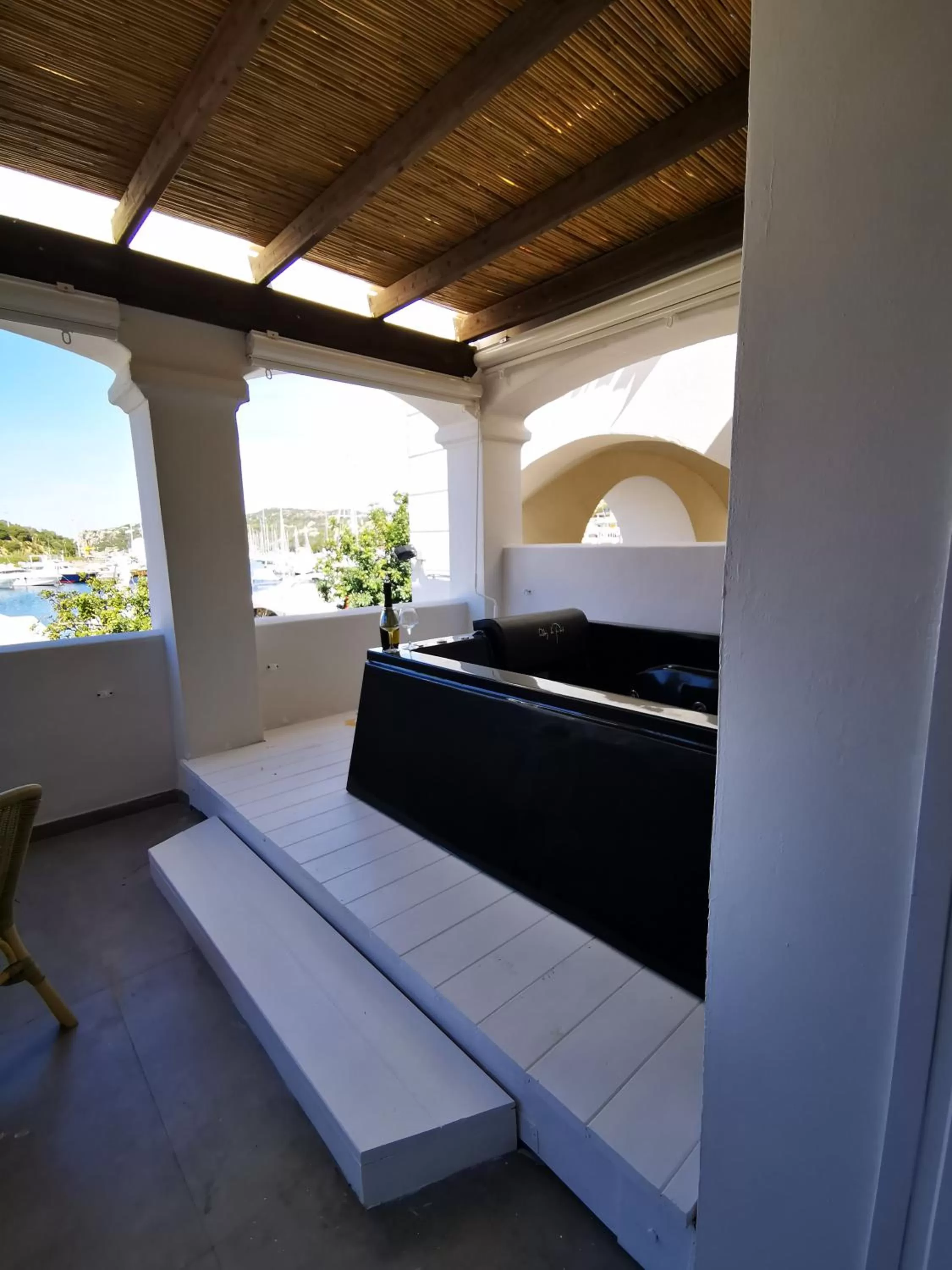 Balcony/Terrace, Bed in Relais Du Port