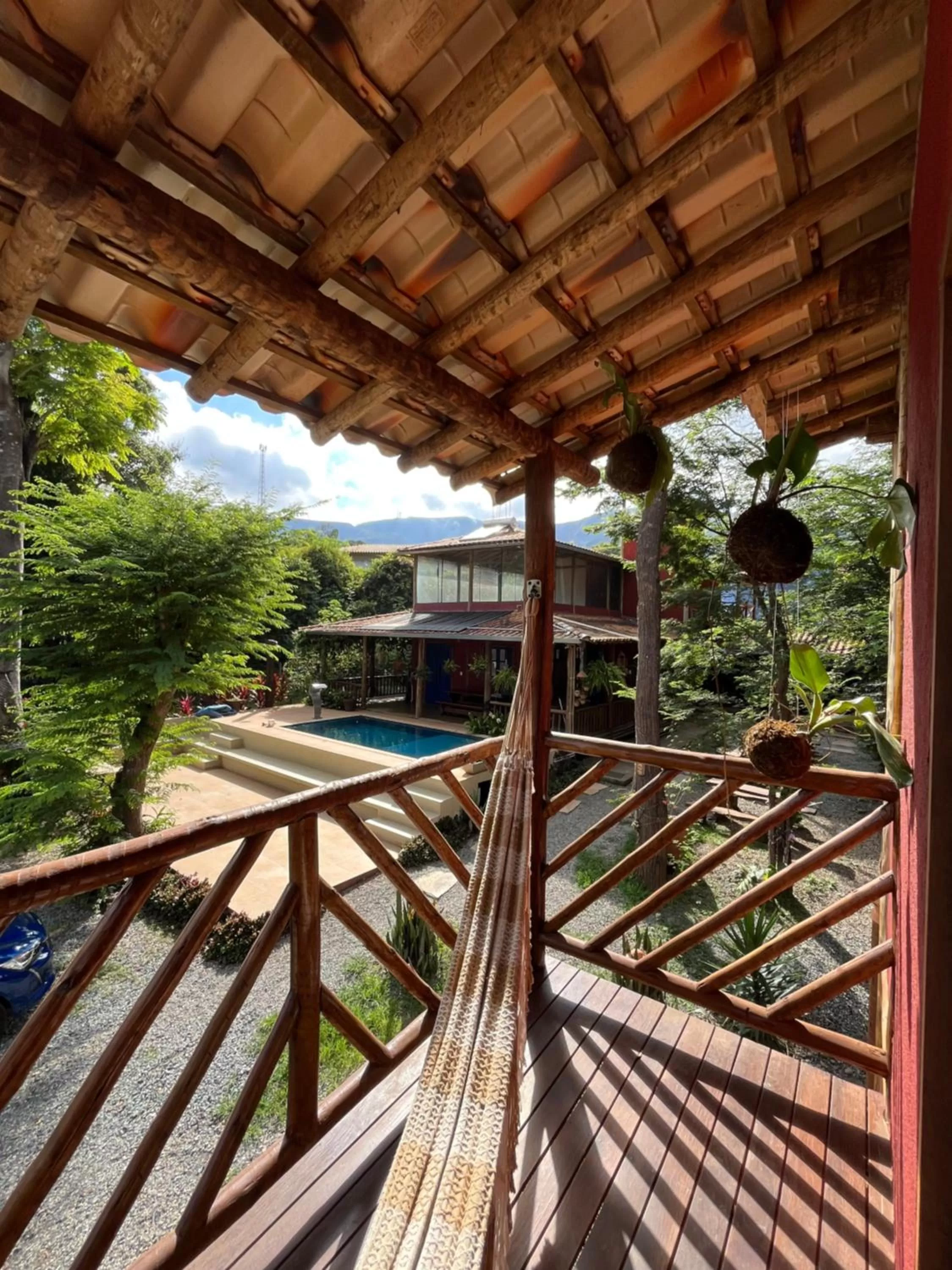 Balcony/Terrace in A Mi Manera Bistro, Pousada e Cervejaria Artesanal!