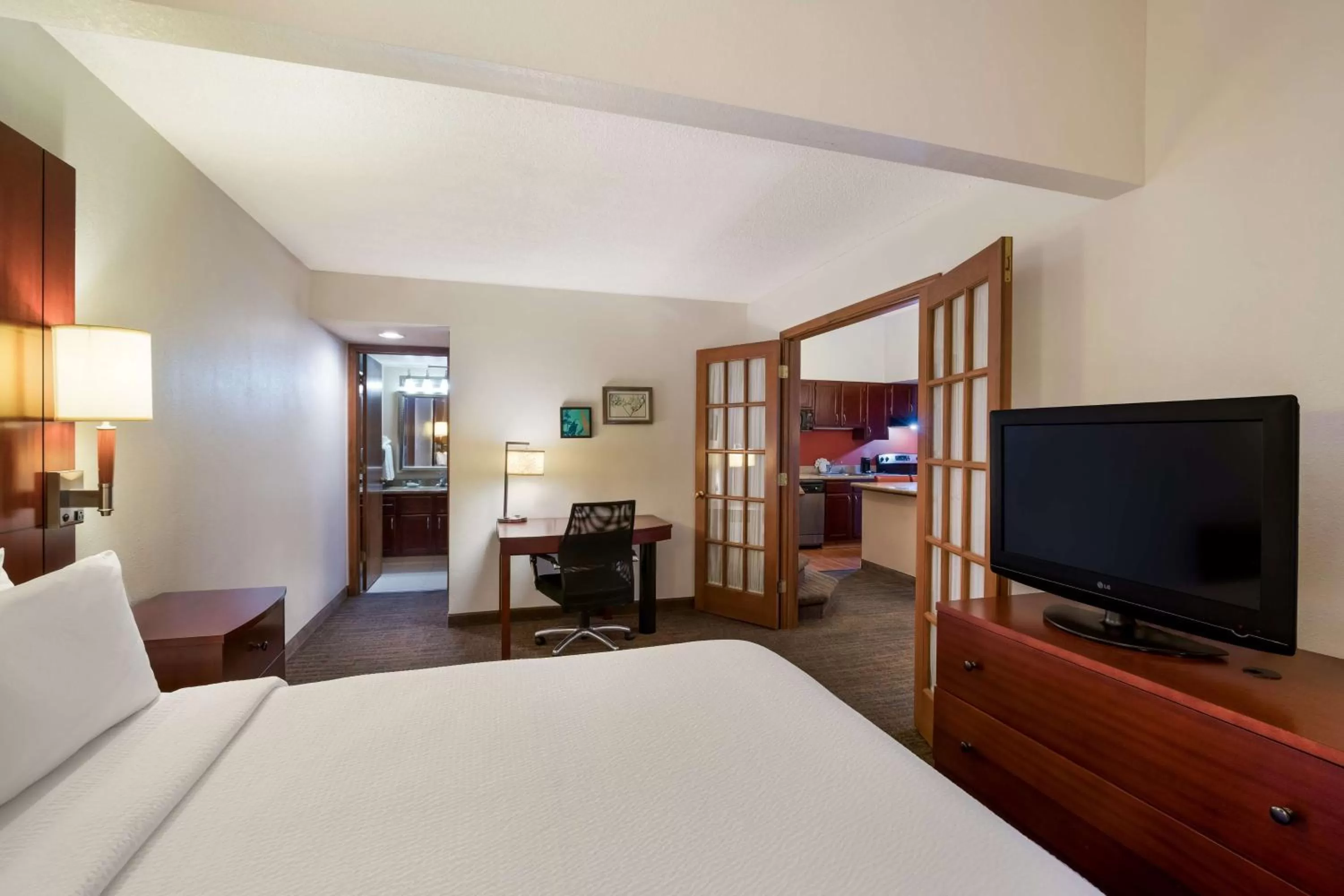 Photo of the whole room, Bed in SenS Suites Livermore; SureStay Collection by Best Western