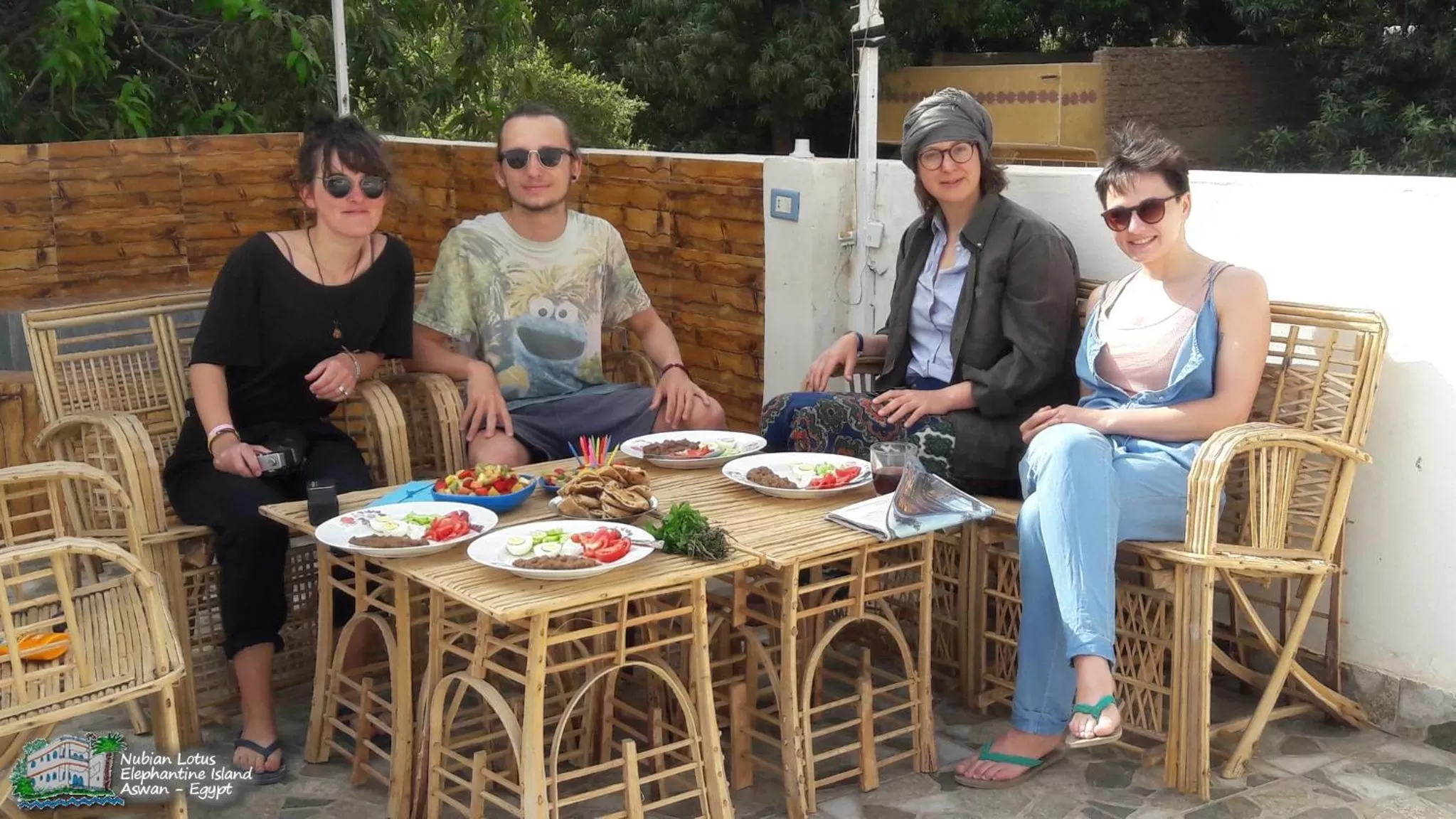 Restaurant/places to eat, Family in Nubian Lotus