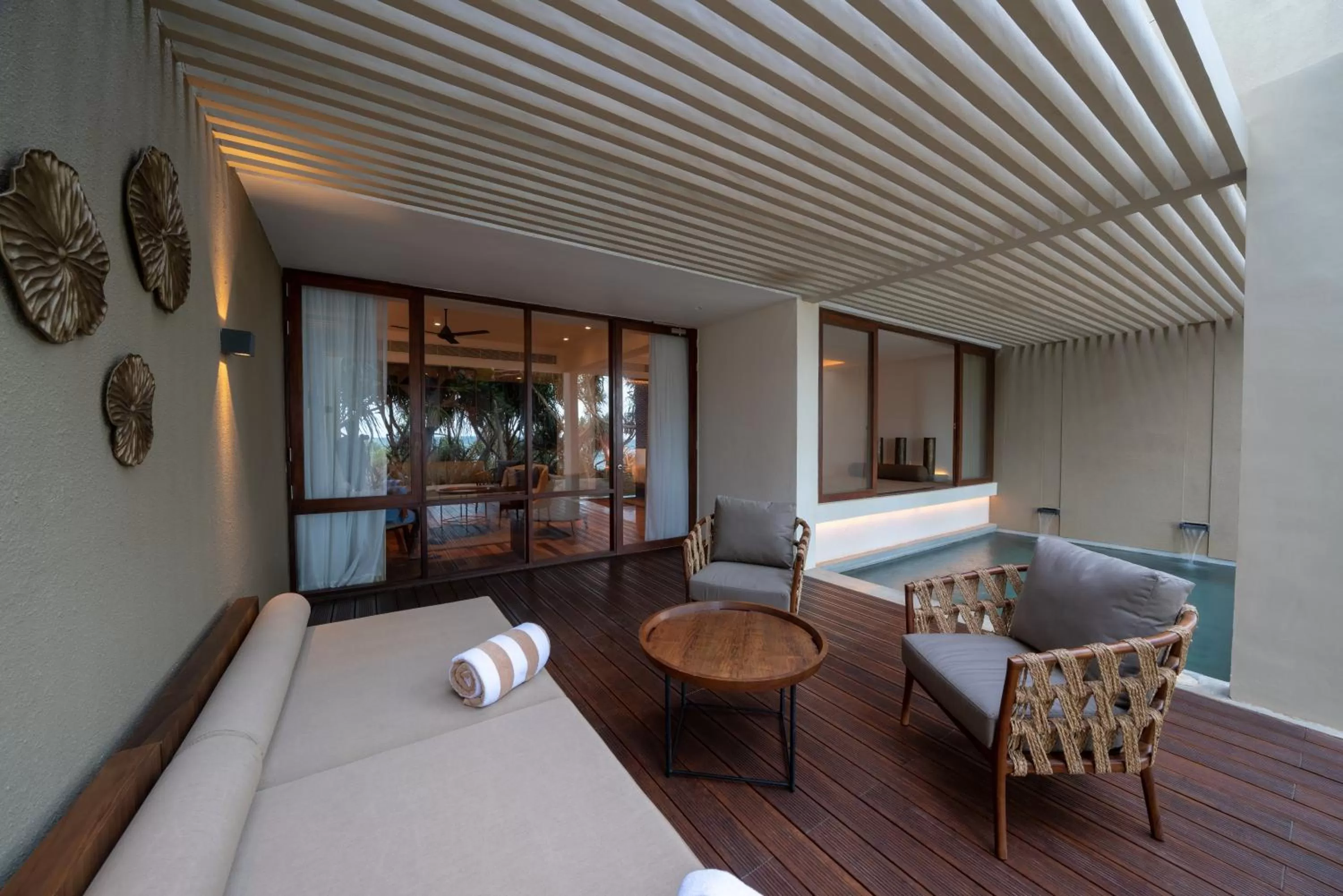 Decorative detail, Bed in Le Grand Galle