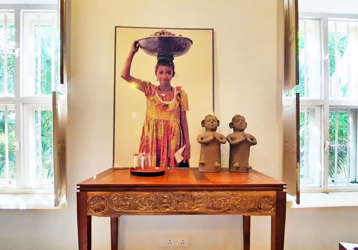 Decorative detail in Saratha Vilas Chettinad