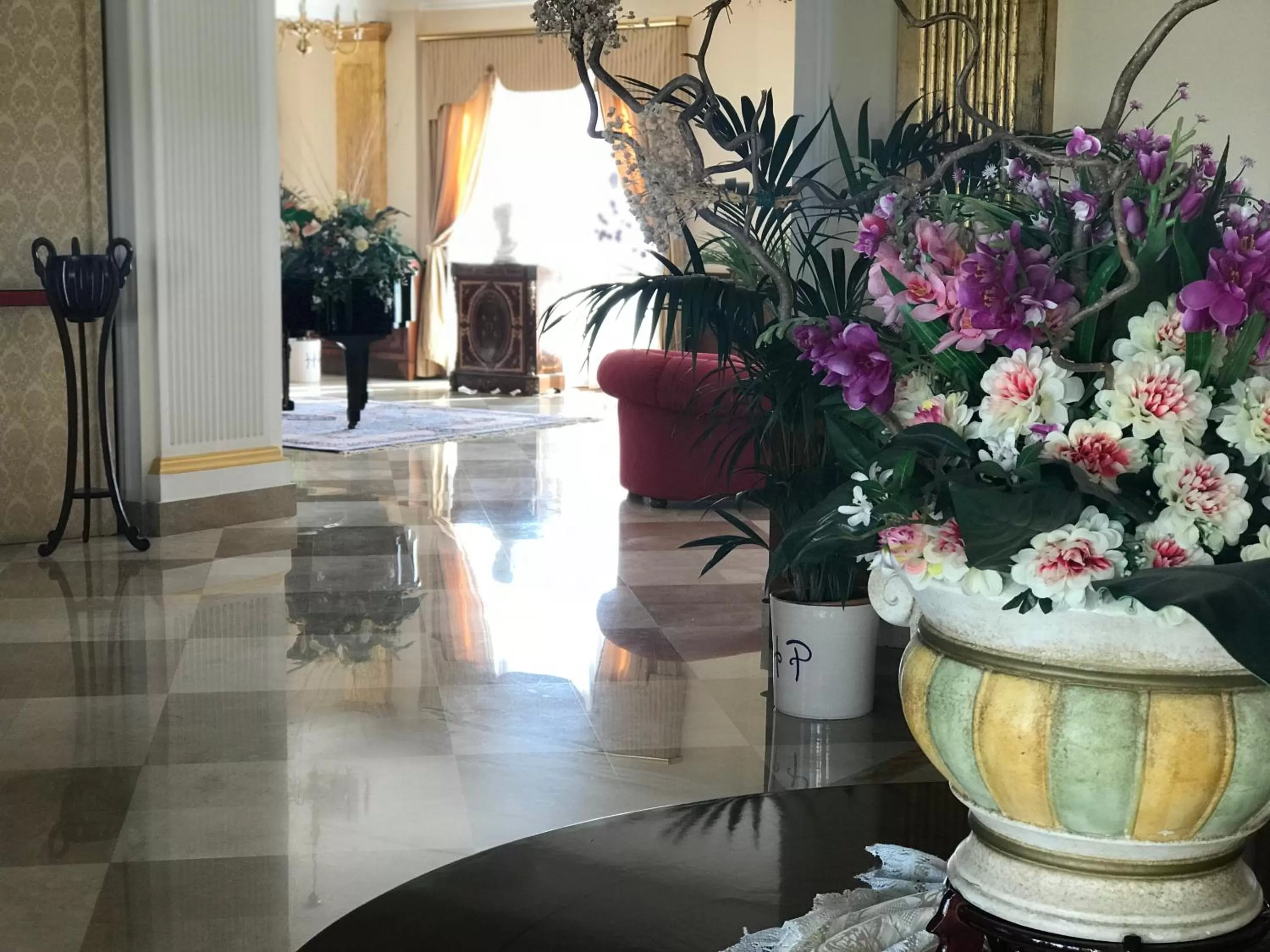 Lobby or reception in Grand Hotel Palace