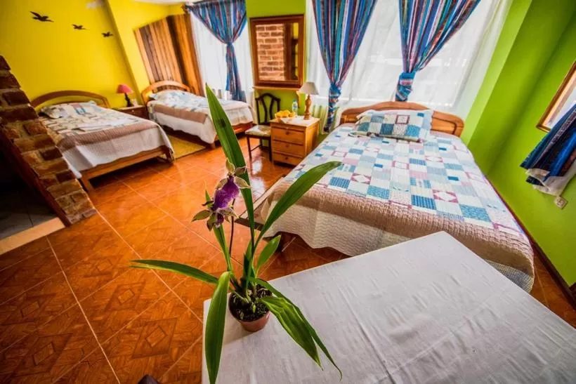 Bed in Hotel Donde Ivan