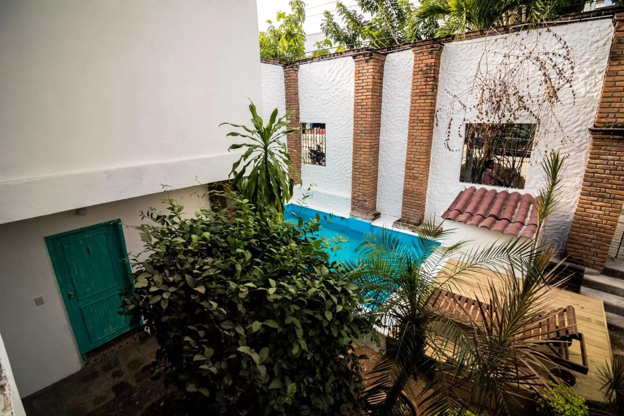 Pool view, Swimming Pool in Hotel Costa 55 Puerto Escondido