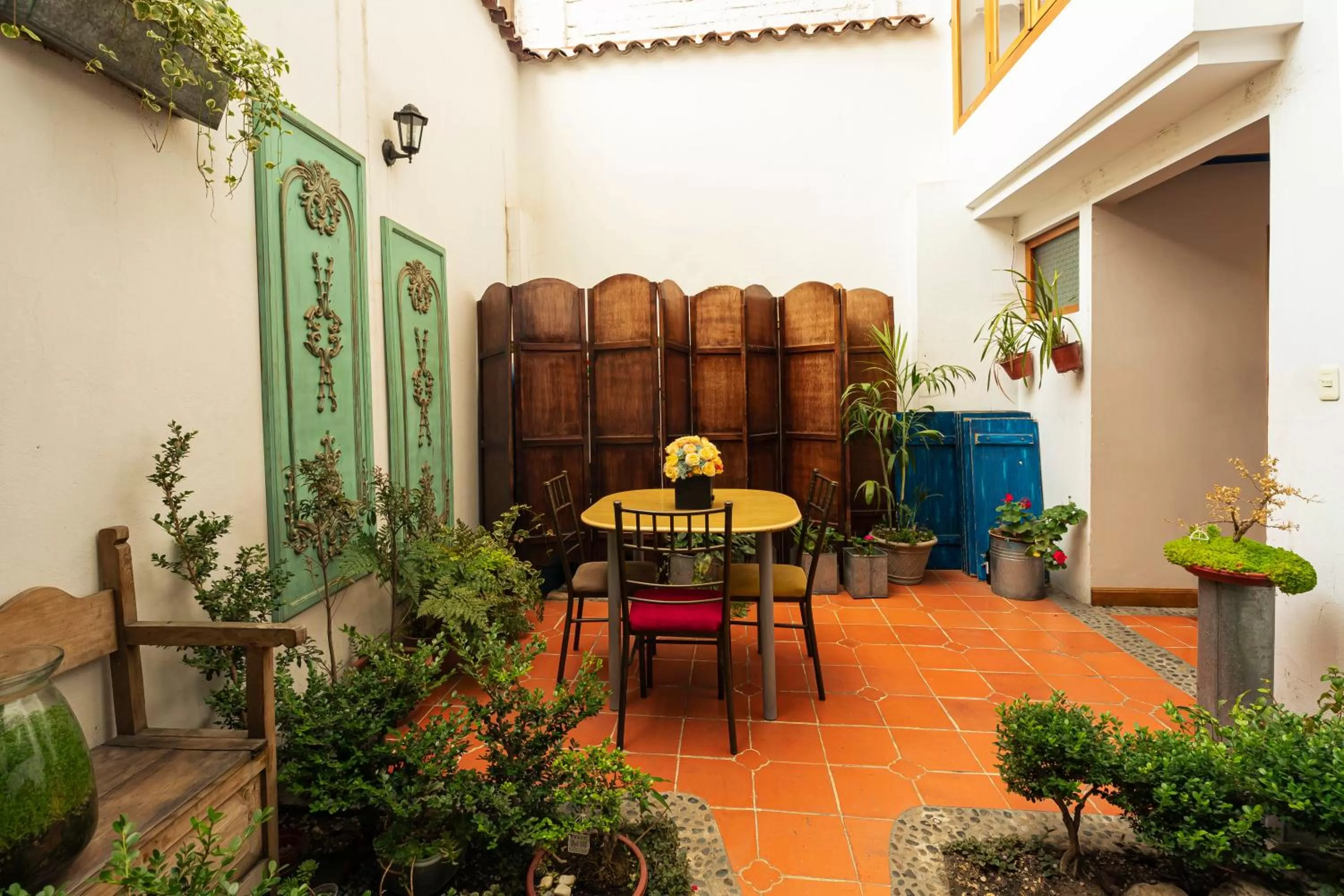 Patio in Hotel Azul de la Plaza by Chat Noir