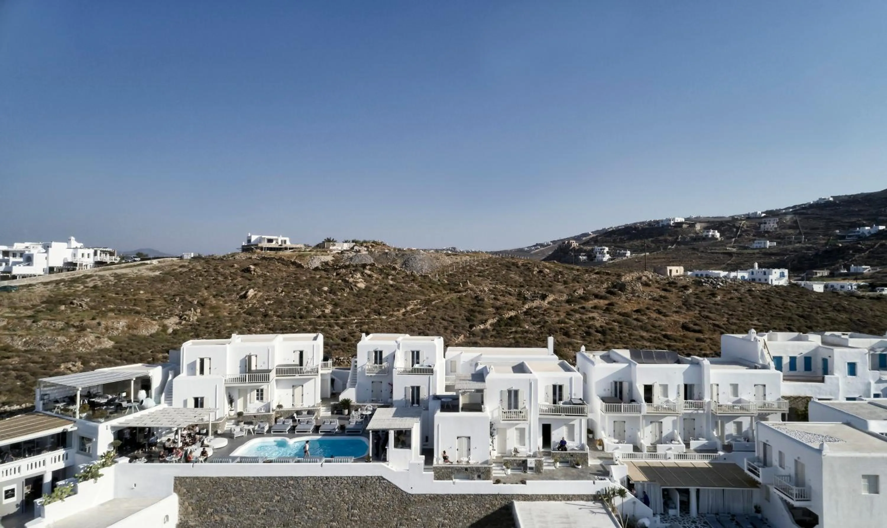 Property building in Mykonos Princess Hotel