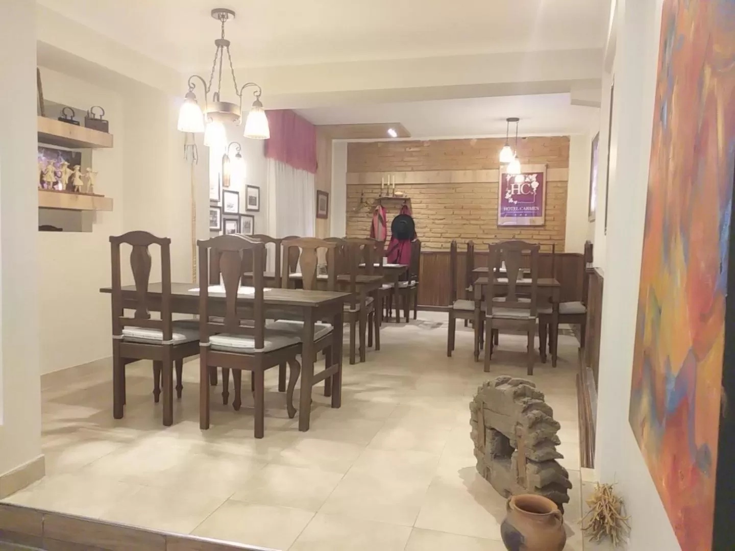 Seating area in Hotel Carmen