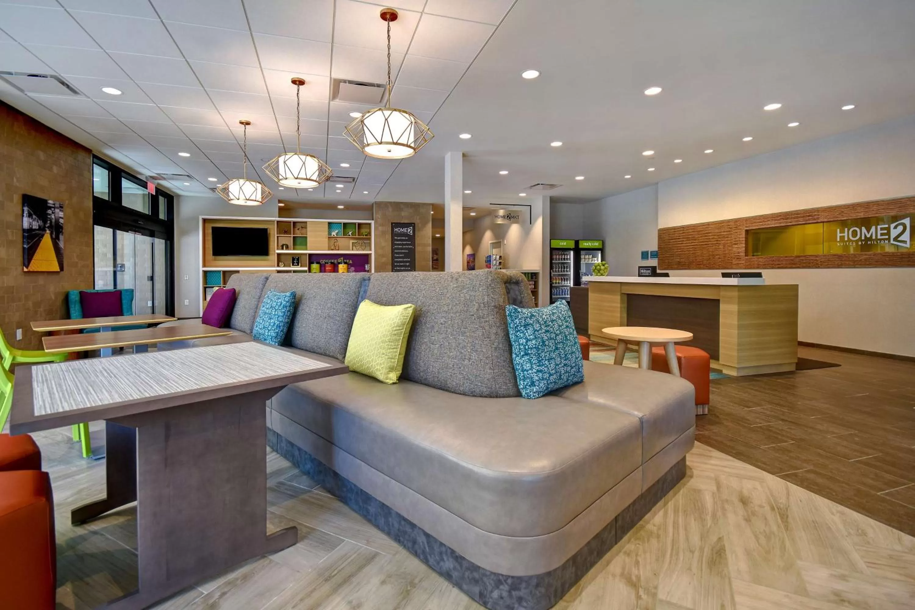 Lobby or reception in Home2 Suites By Hilton Boston South Bay