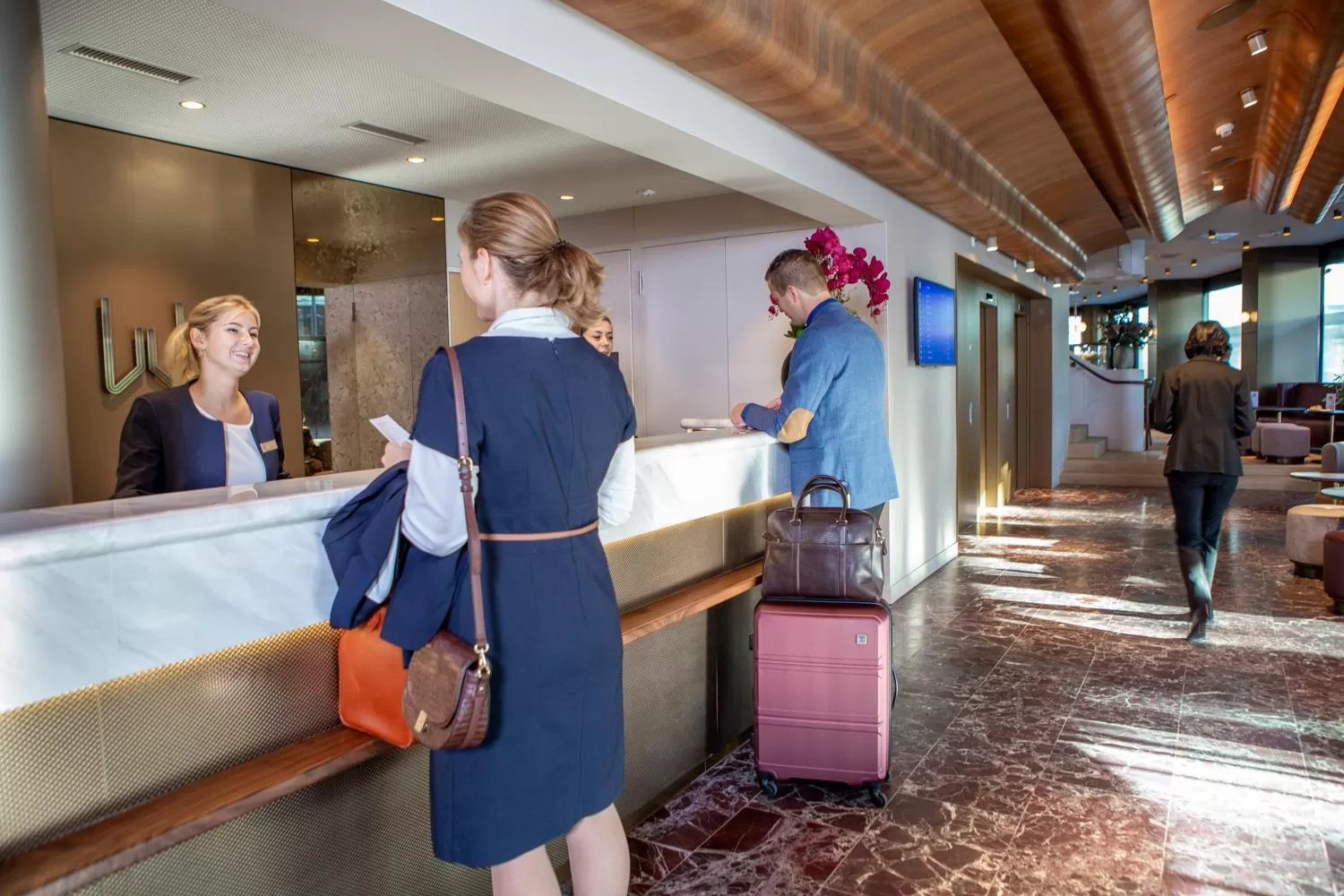 Lobby or reception in Hotel Walhalla