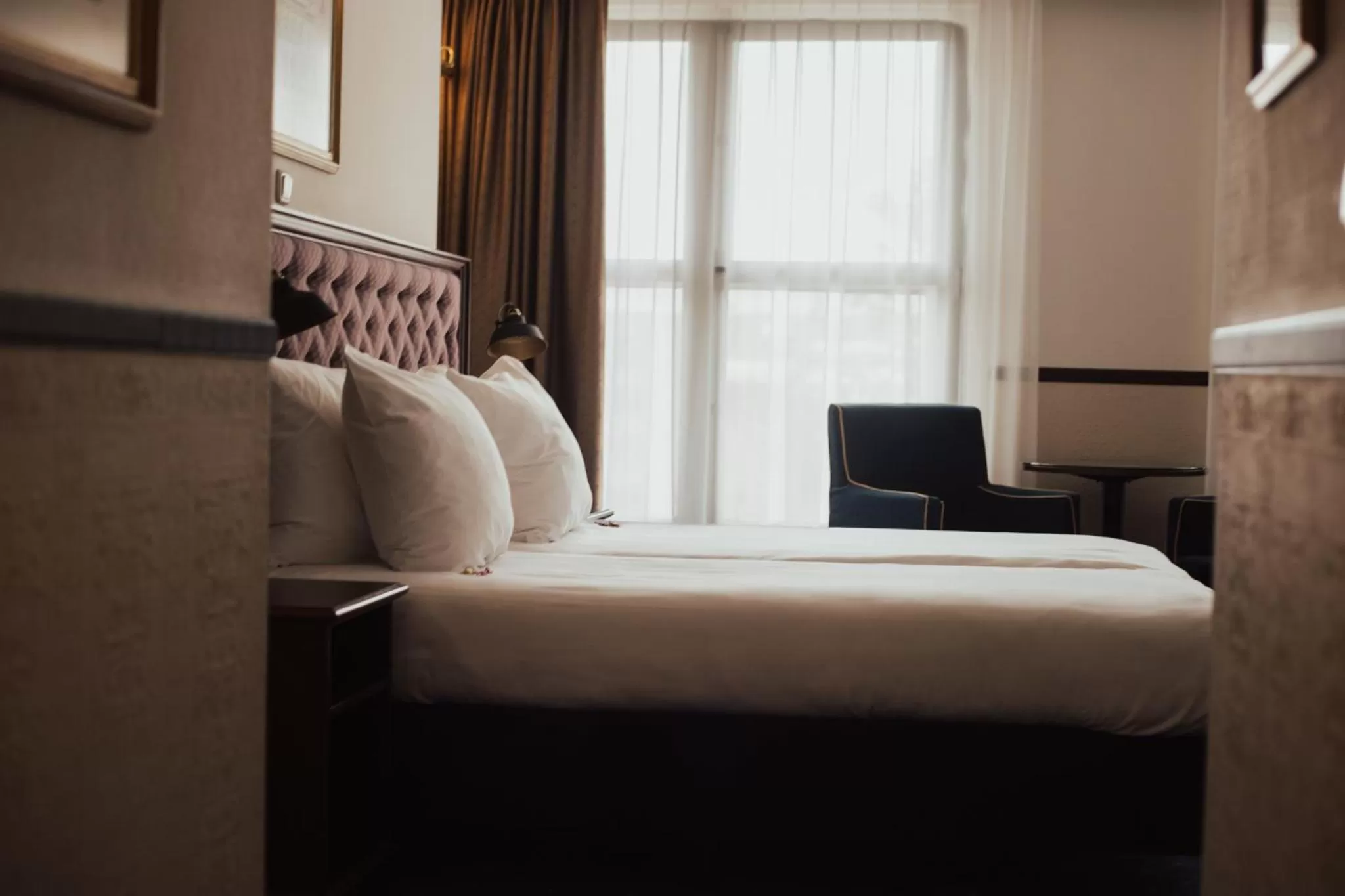 Bed in Boutique Hotel De Doelen