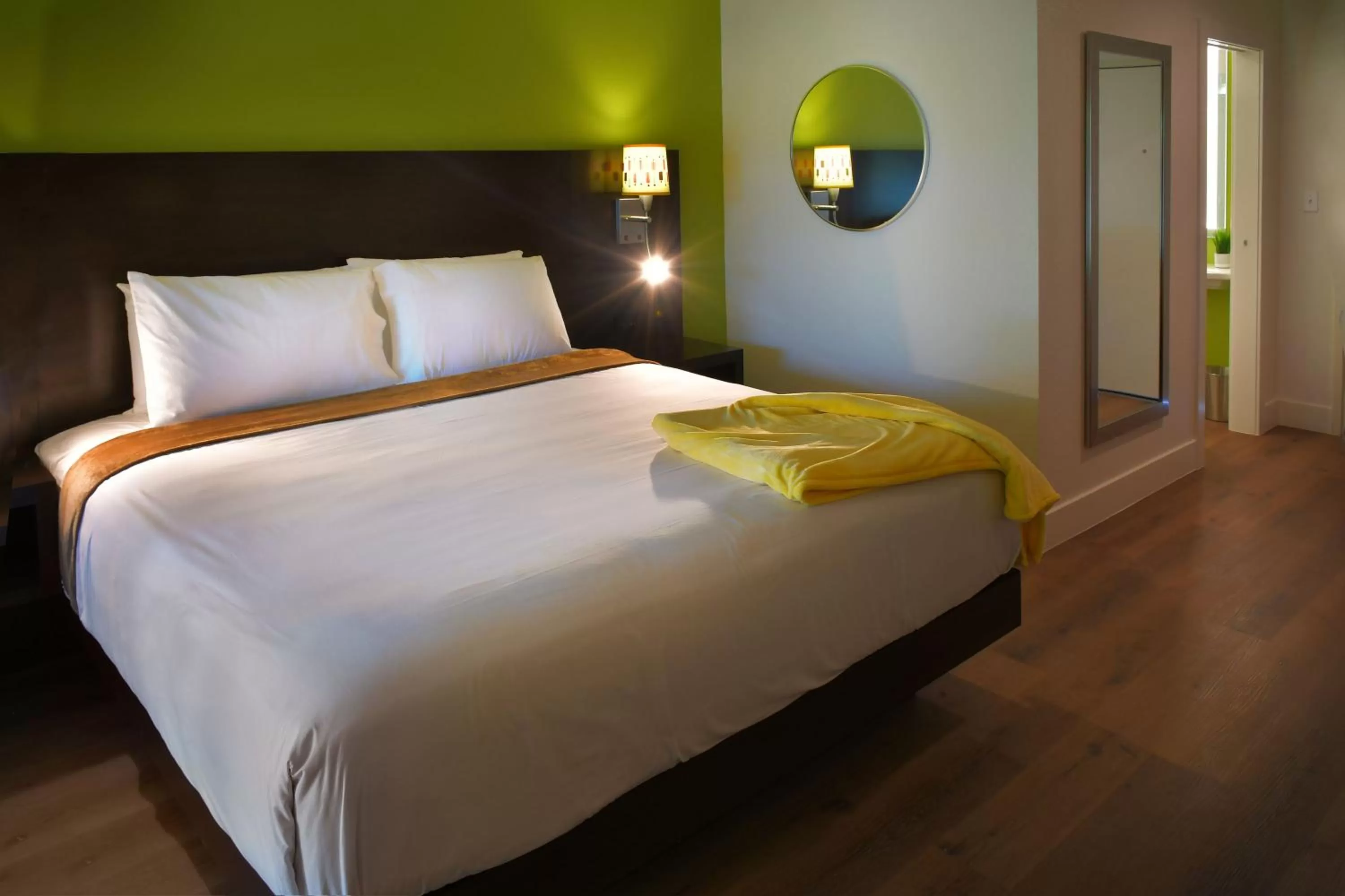 Bed in Foothills Motel