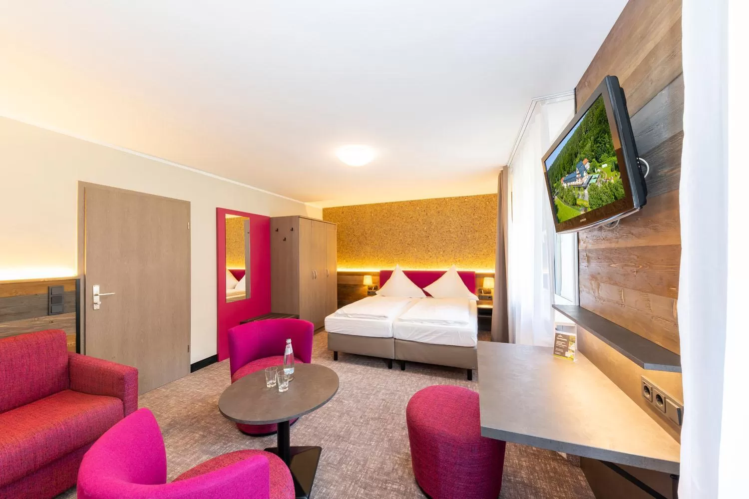 Photo of the whole room, Bed in Hotel Waldmühle