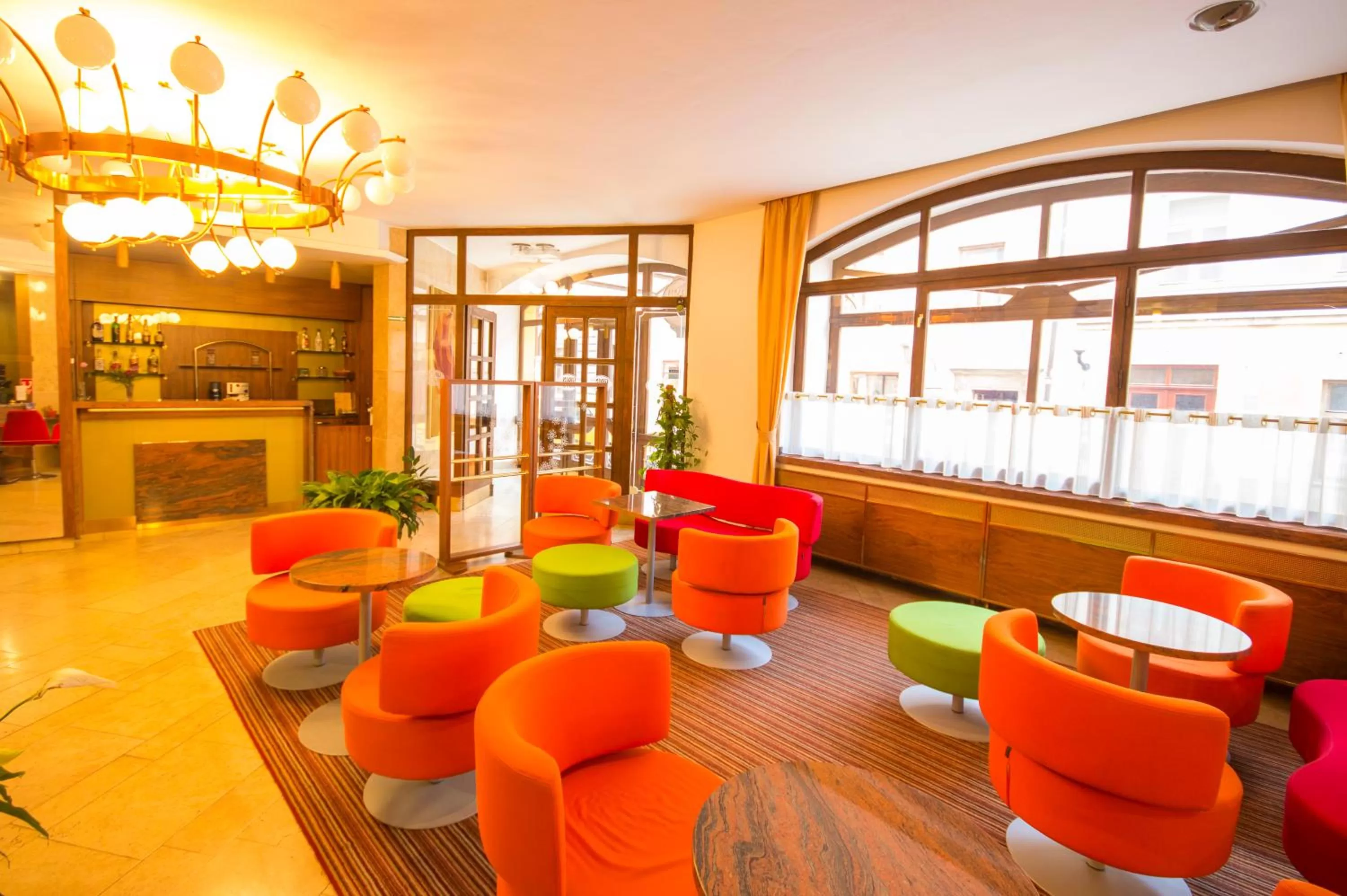 Lobby or reception in Grandhotel Garni