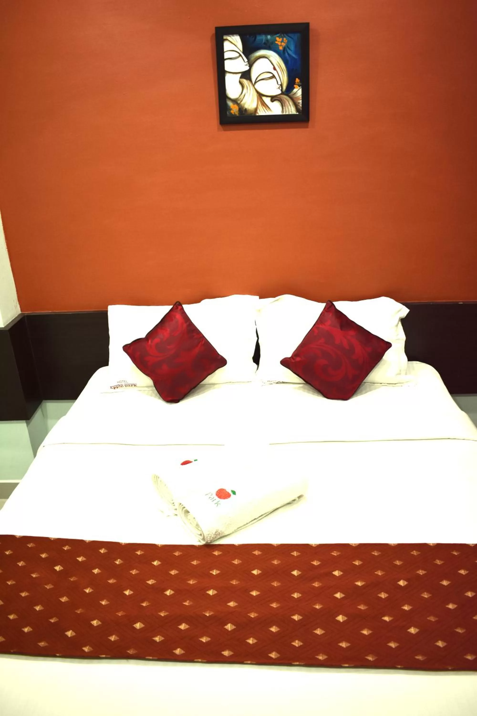 Bed in Hotel Apple Park Inn