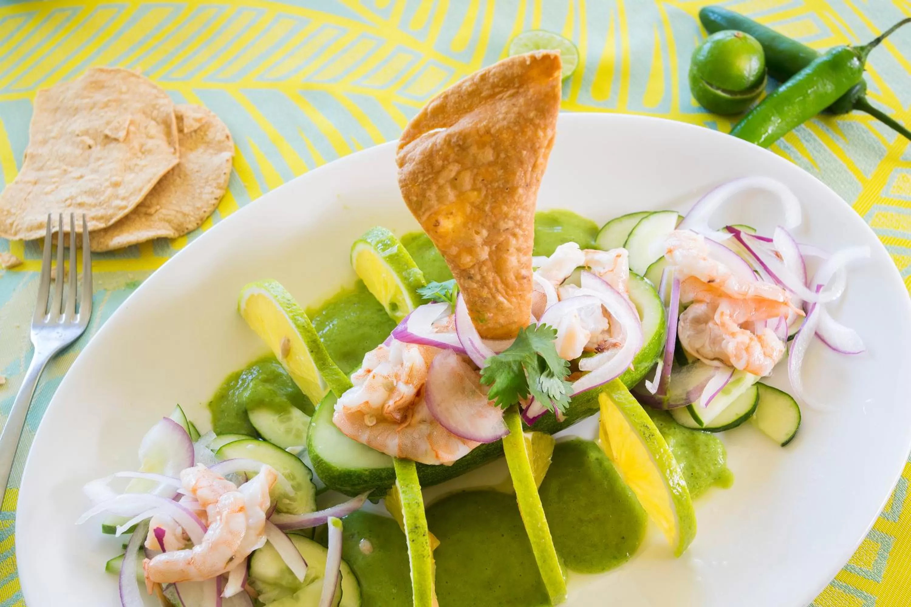 Food and drinks in Hotel El Pescador