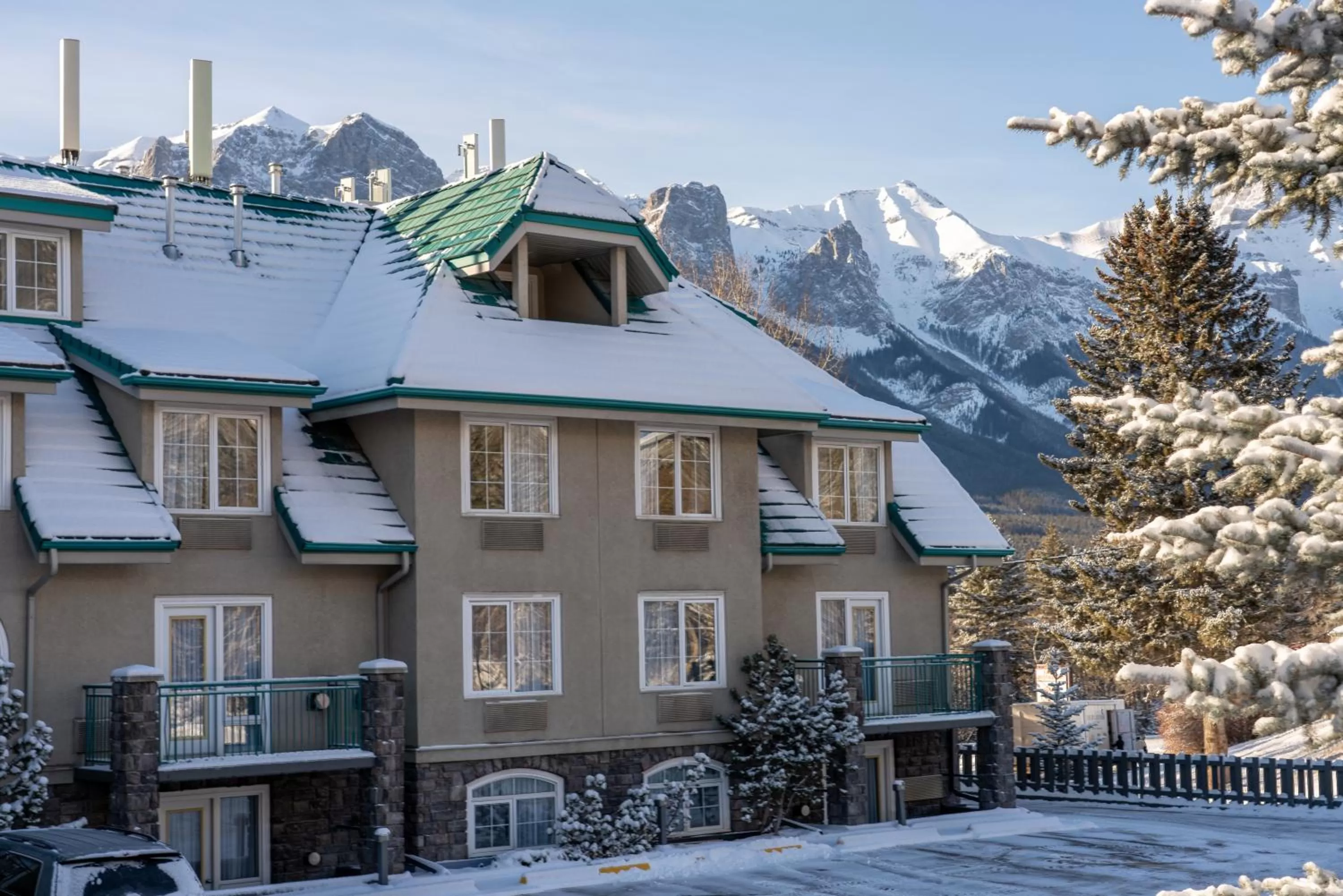 Property building in Pocaterra Inn & Waterslide