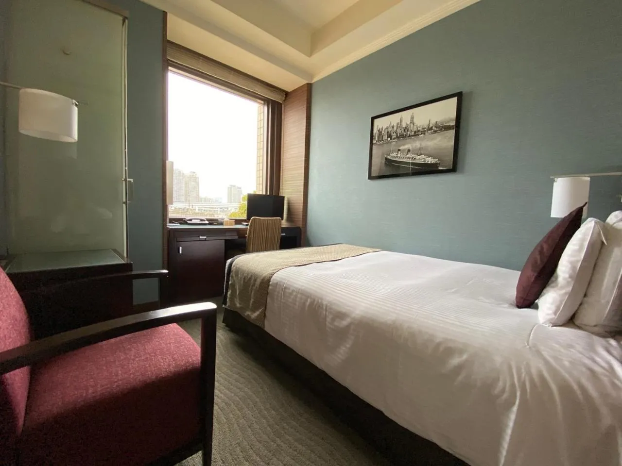 Bed in Hotel Trusty Tokyo Bayside