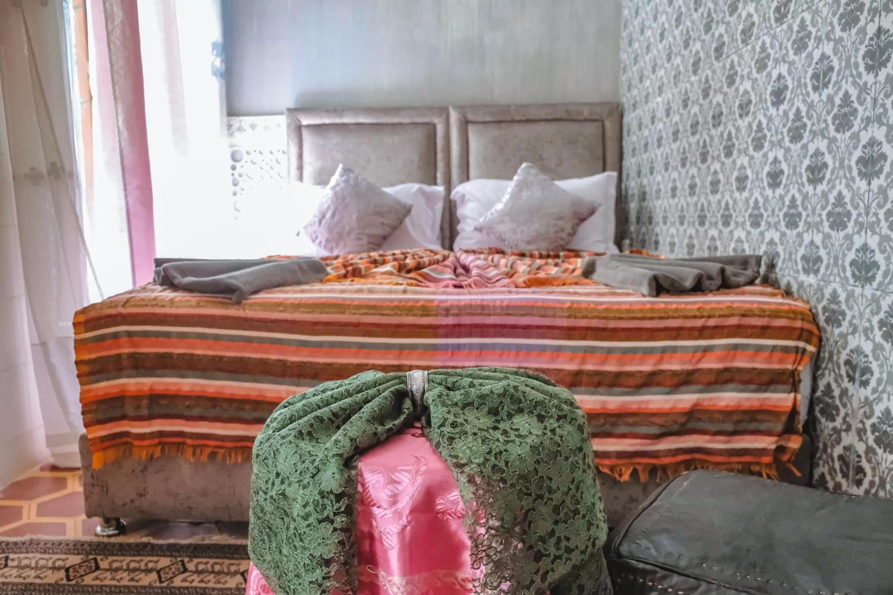 Bed in Héritage Lalla Aicha et SPA