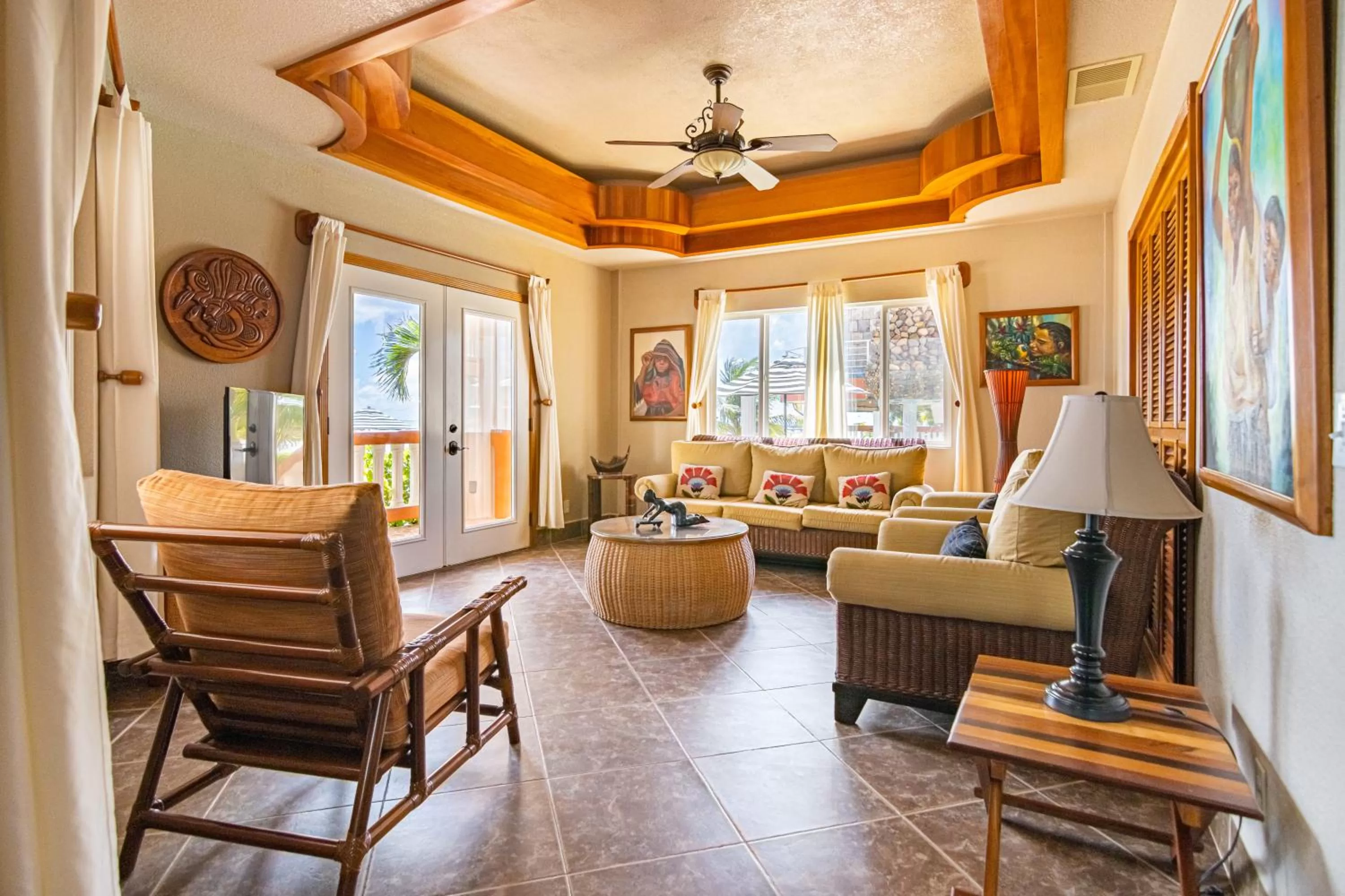 Living room, Seating Area in Lighthouse Beach Villas