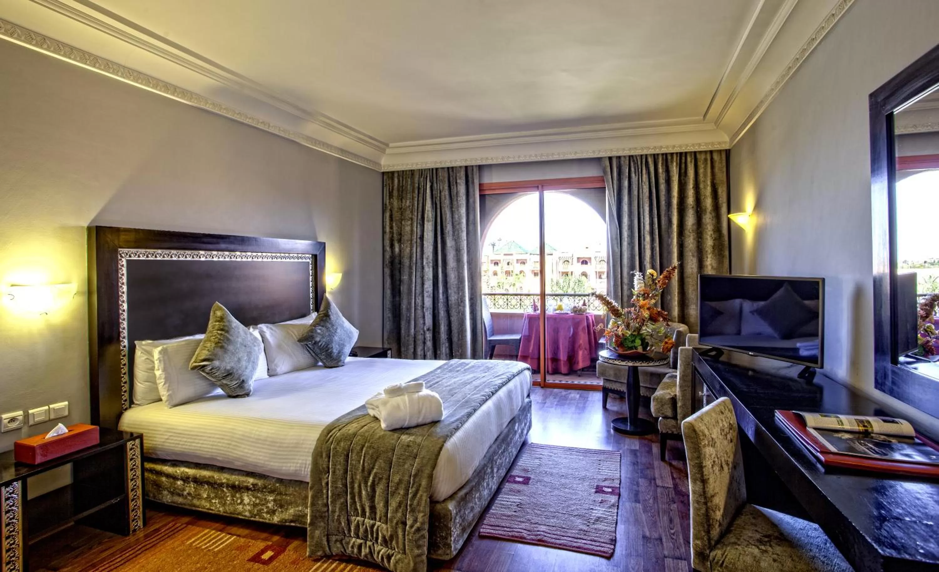 Bedroom, Bed in Palm Plaza Marrakech