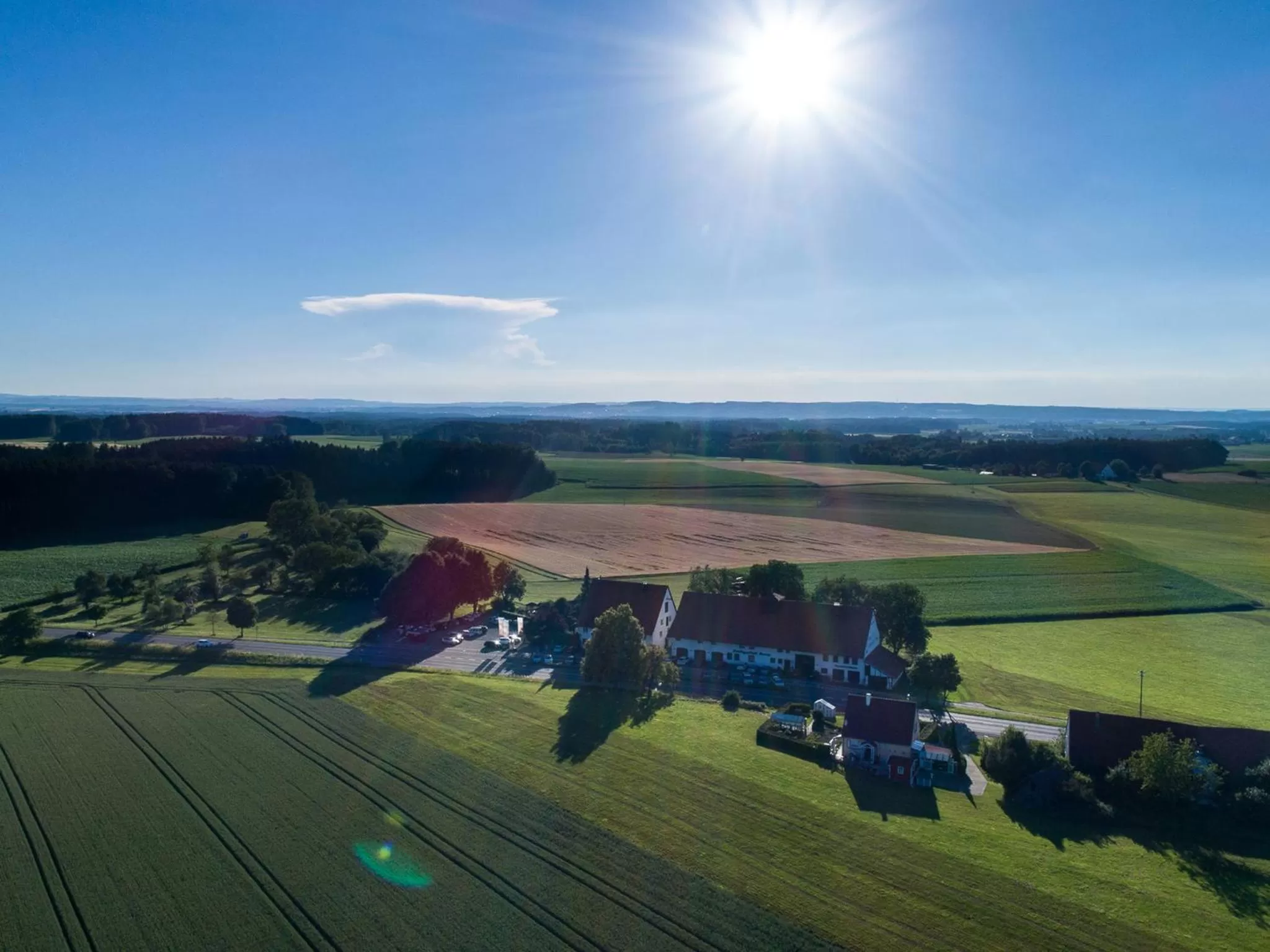 Bird's eye view, Bird's-eye View in Hotel-Landgasthof KREUZ