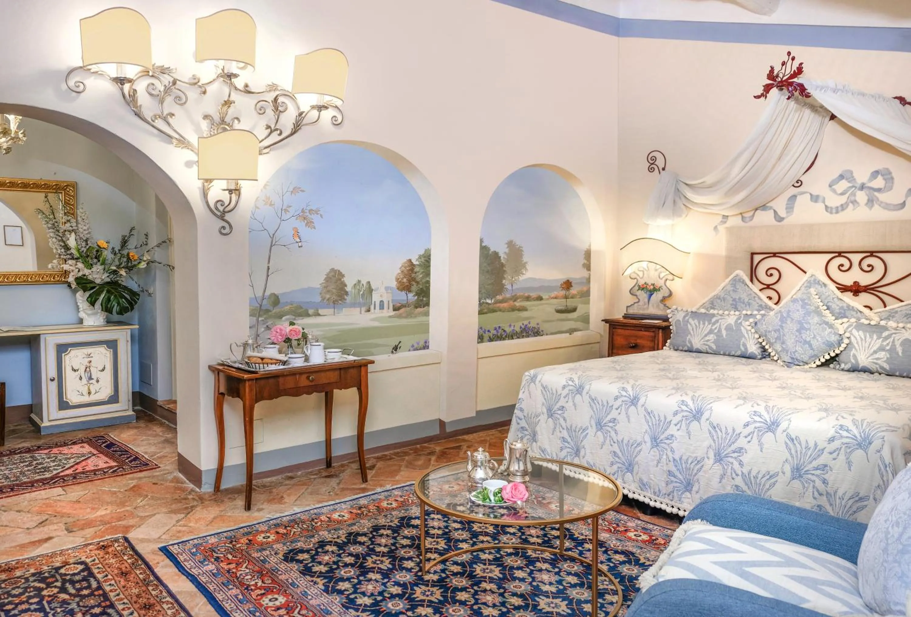 Bed in Il Falconiere Relais & Spa