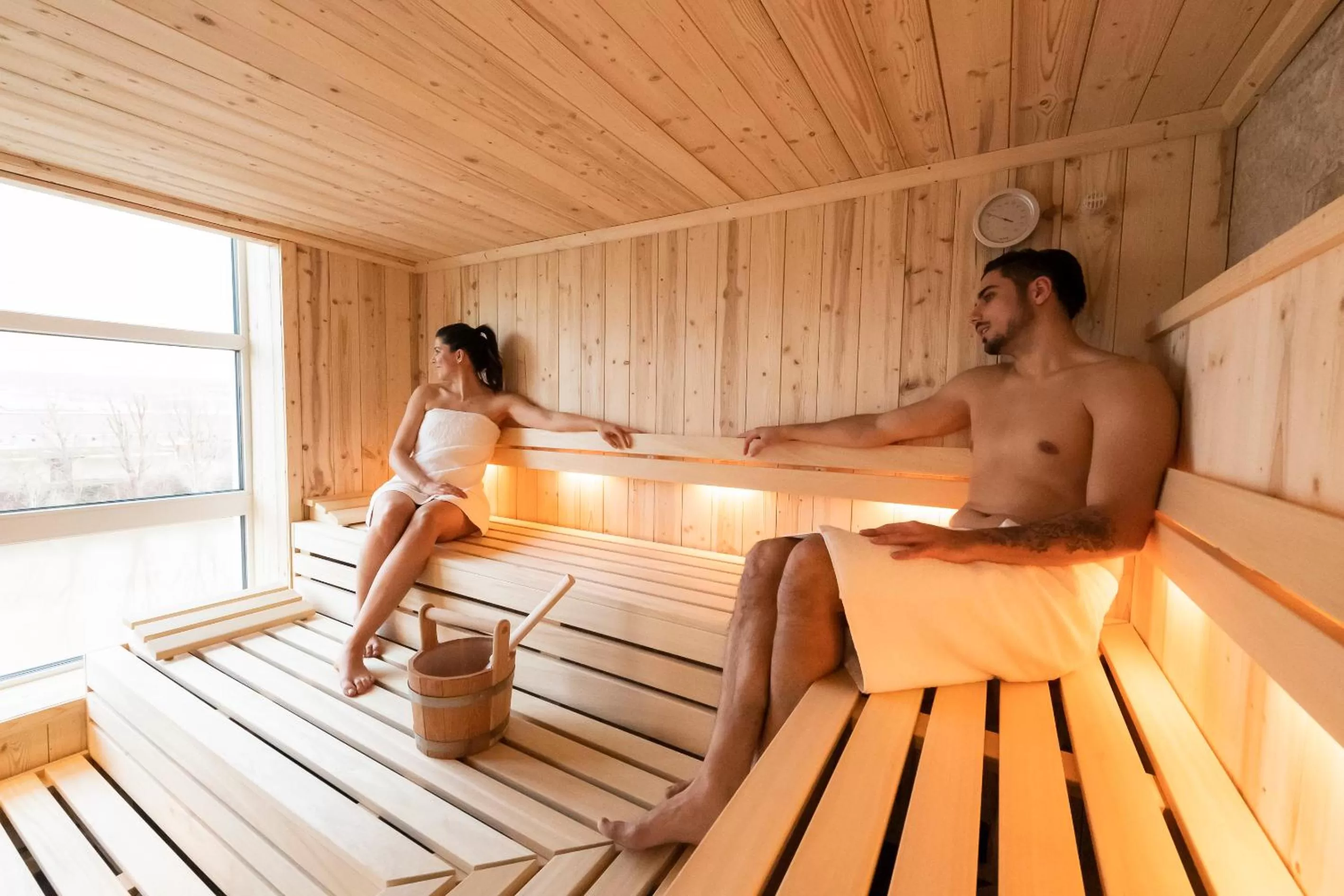 Sauna in HARBR Hotel Heilbronn, a member of Radisson Individuals