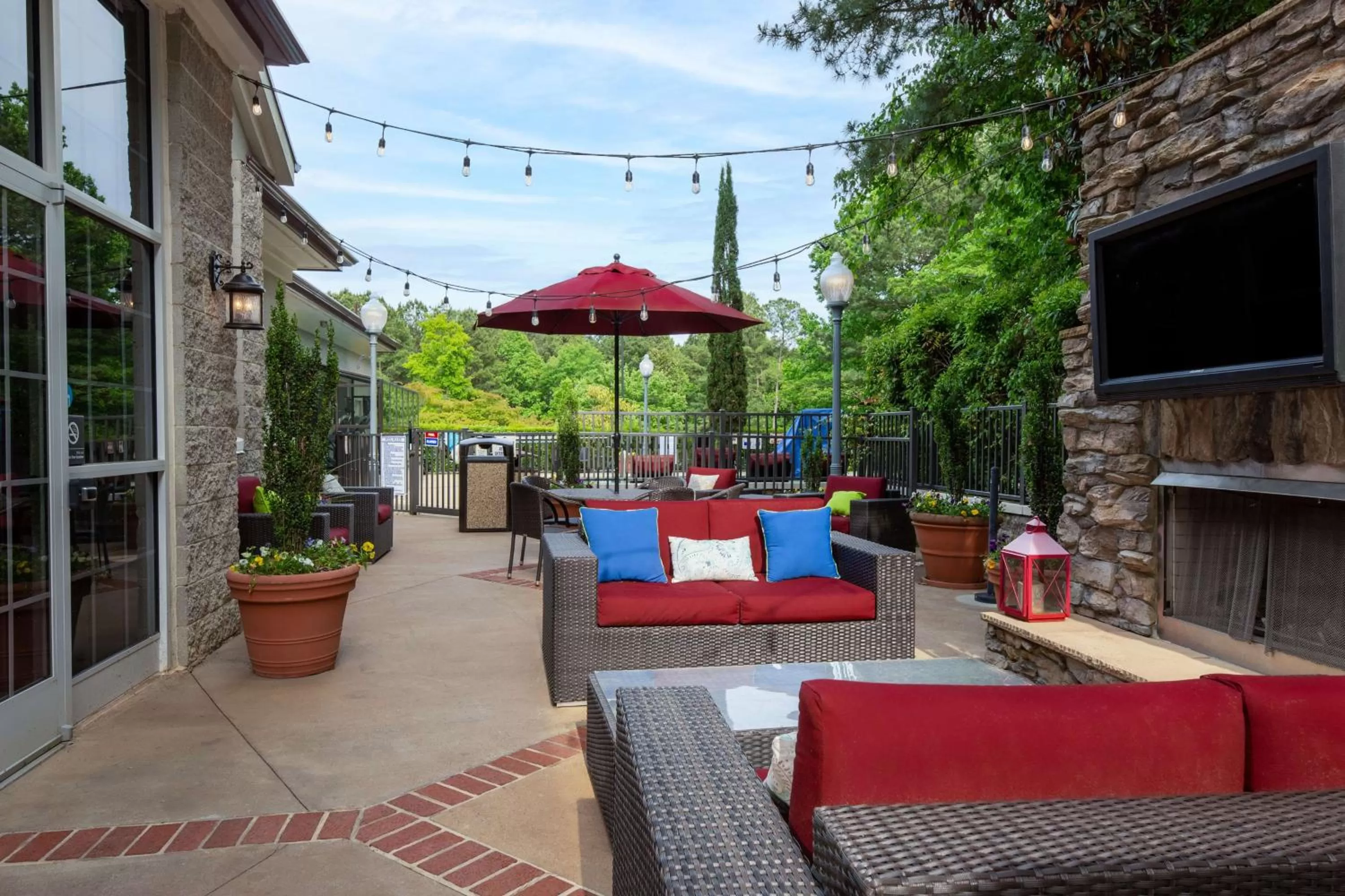 Patio in Hampton Inn & Suites Raleigh Cary Lenovo Center