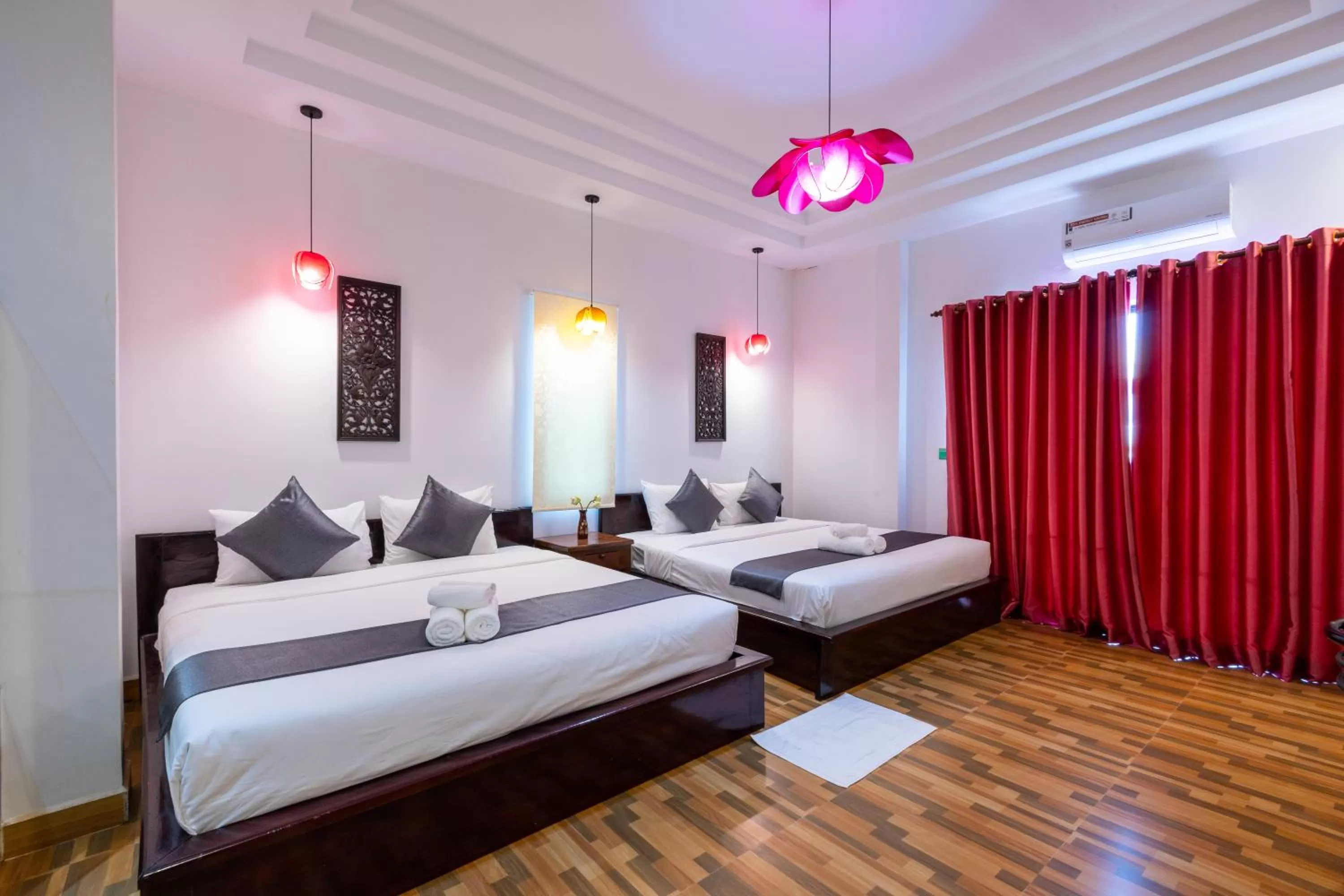 Bed in Nina Angkor Residence