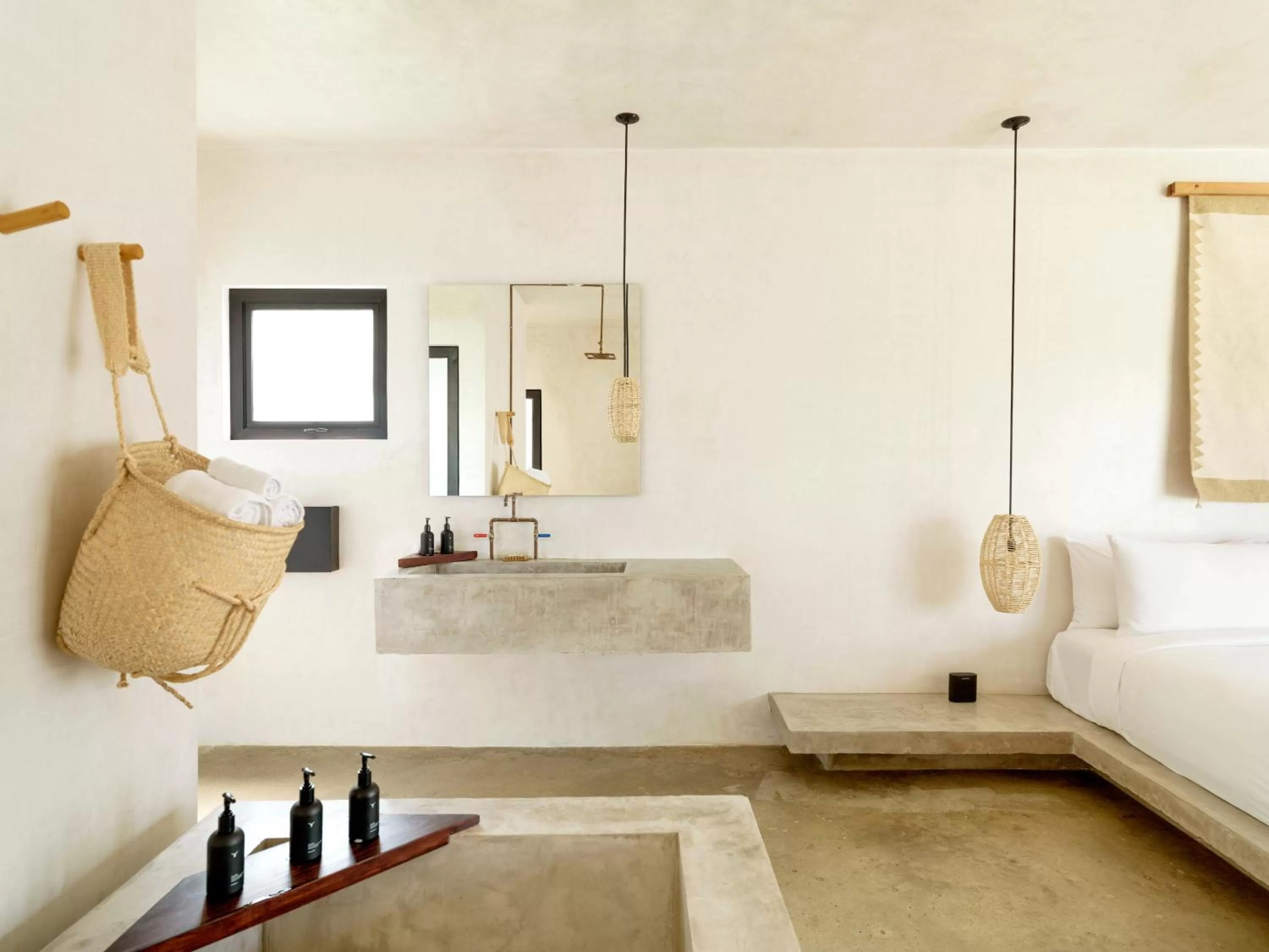 Bathroom, Bed in Drift San Jose del Cabo, a Member of Design Hotels