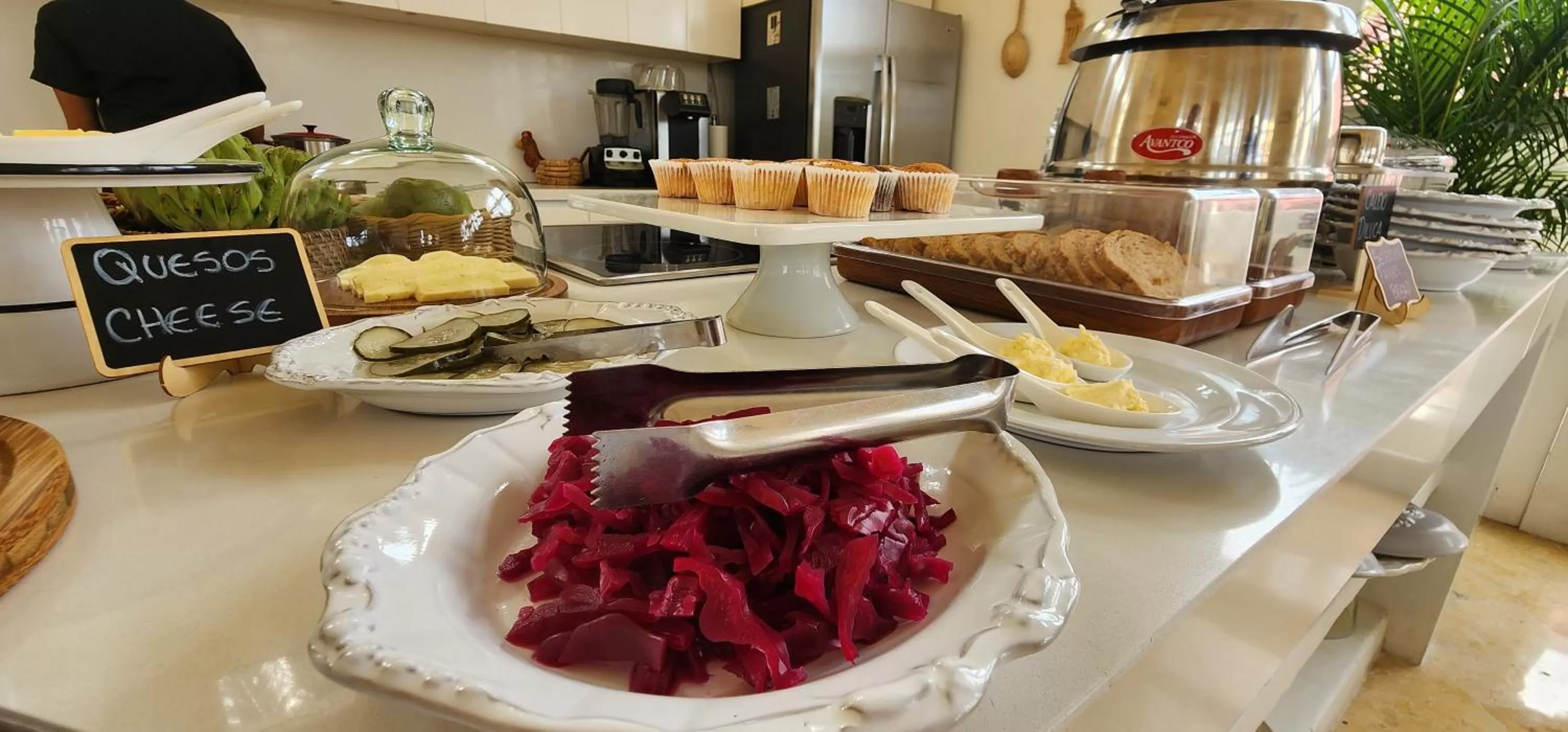 Buffet breakfast in Casa Diluca Cartagena Hotel Boutique